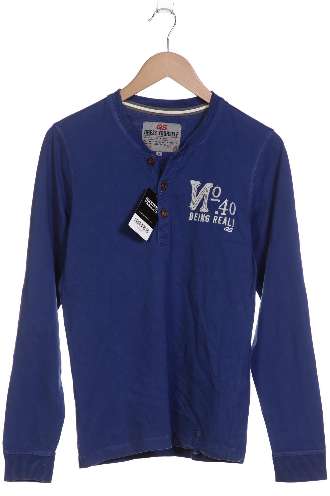 

QS by s.Oliver Herren Langarmshirt, marineblau, Gr. 46
