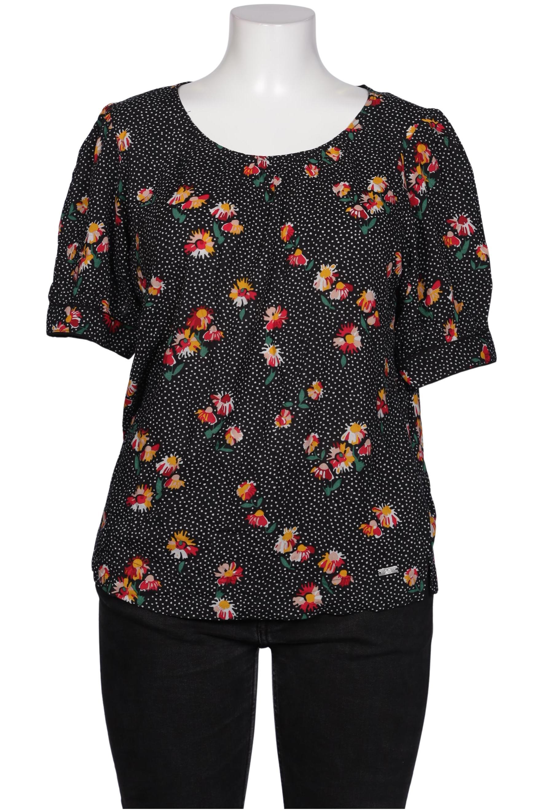 

QS by s.Oliver Damen Bluse, schwarz, Gr. 42