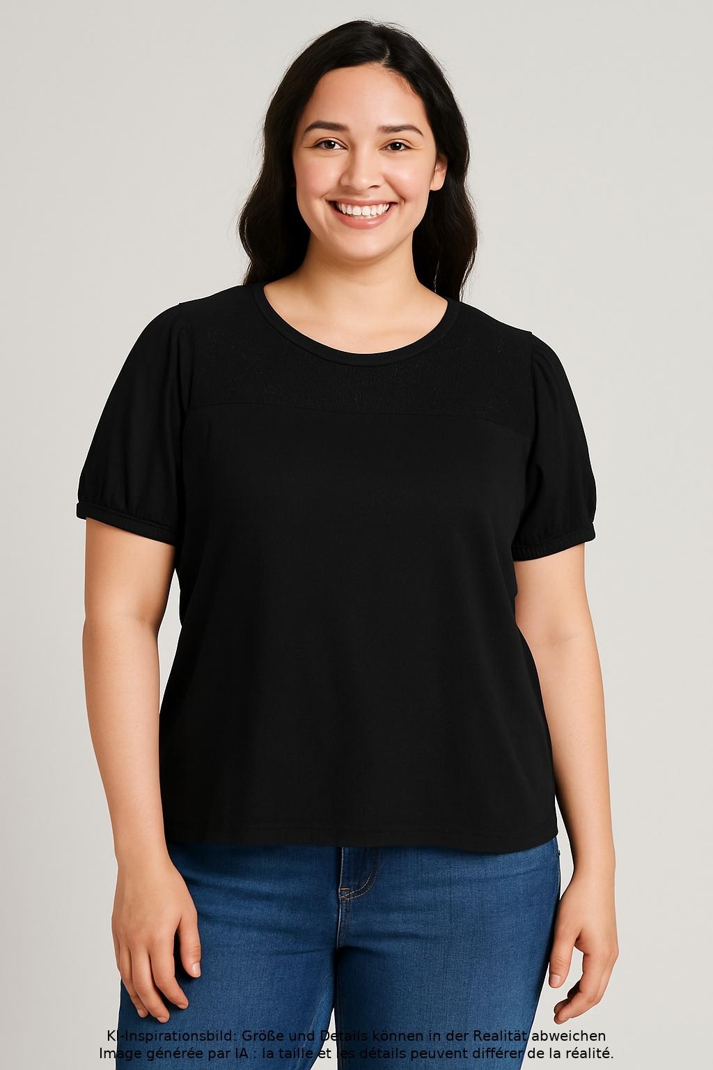 

QS by s.Oliver Damen T-Shirt, schwarz, Gr. 46