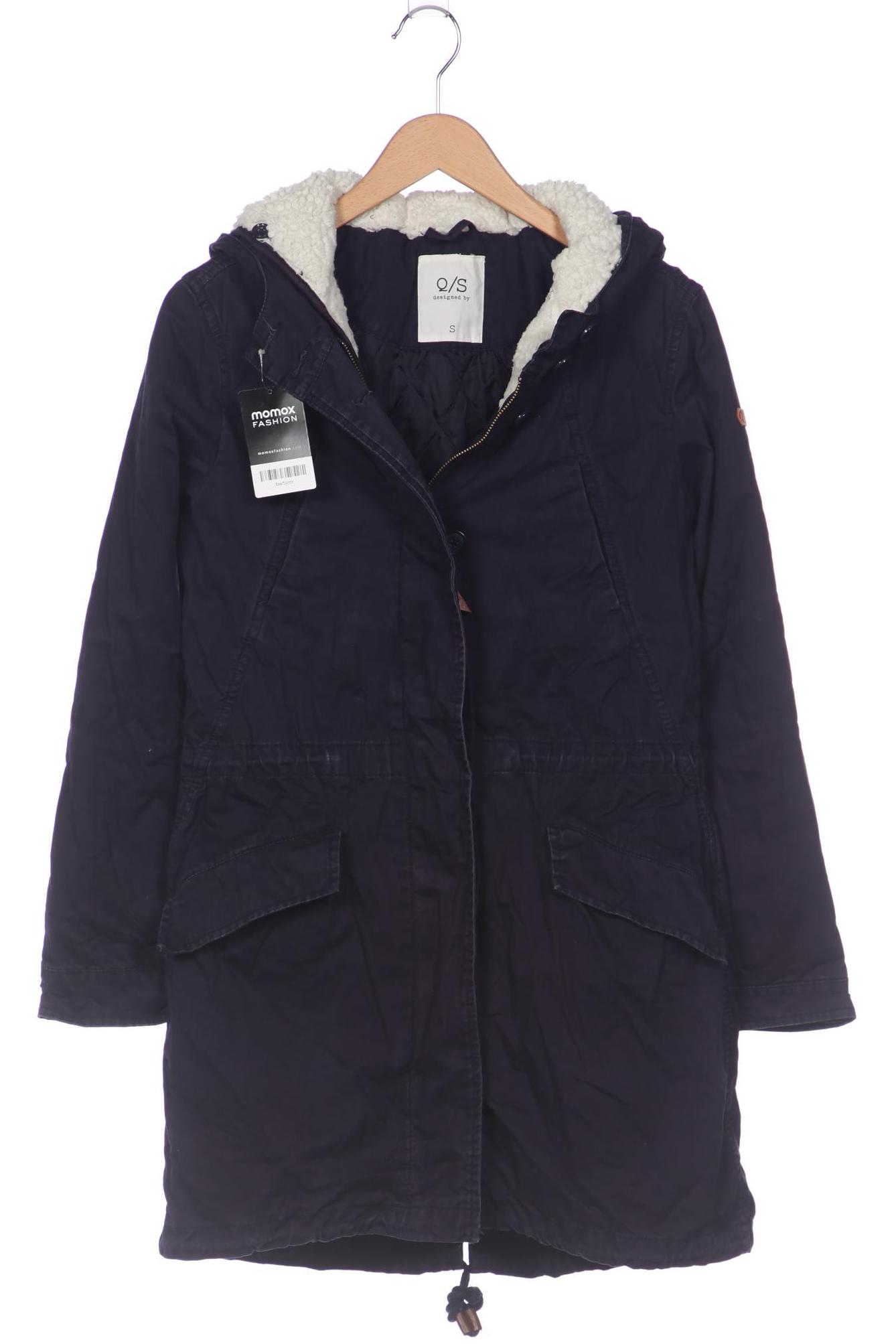 

QS by s.Oliver Damen Mantel, marineblau, Gr. 36