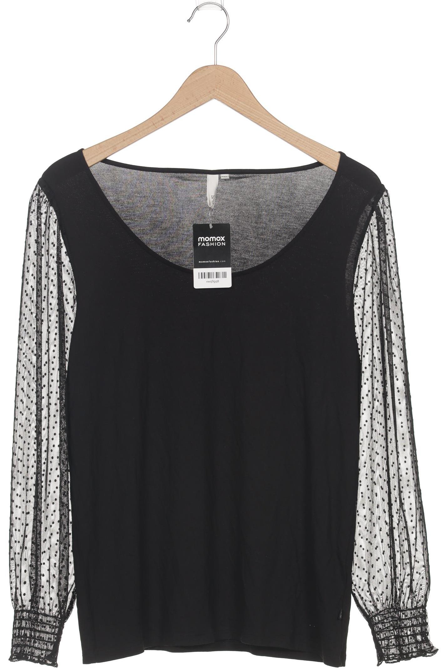 

QS by s.Oliver Damen Langarmshirt, schwarz, Gr. 46
