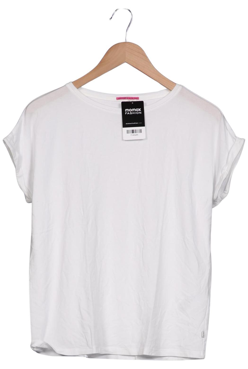 

QS by s.Oliver Damen T-Shirt, weiß, Gr. 36