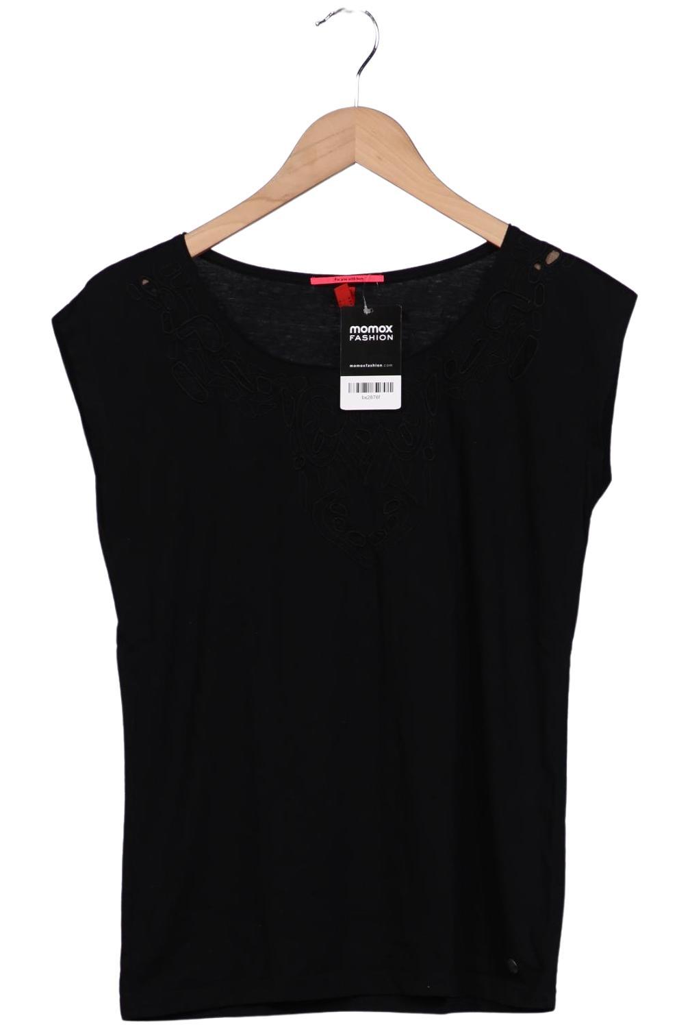 

QS by s.Oliver Damen T-Shirt, schwarz, Gr. 36