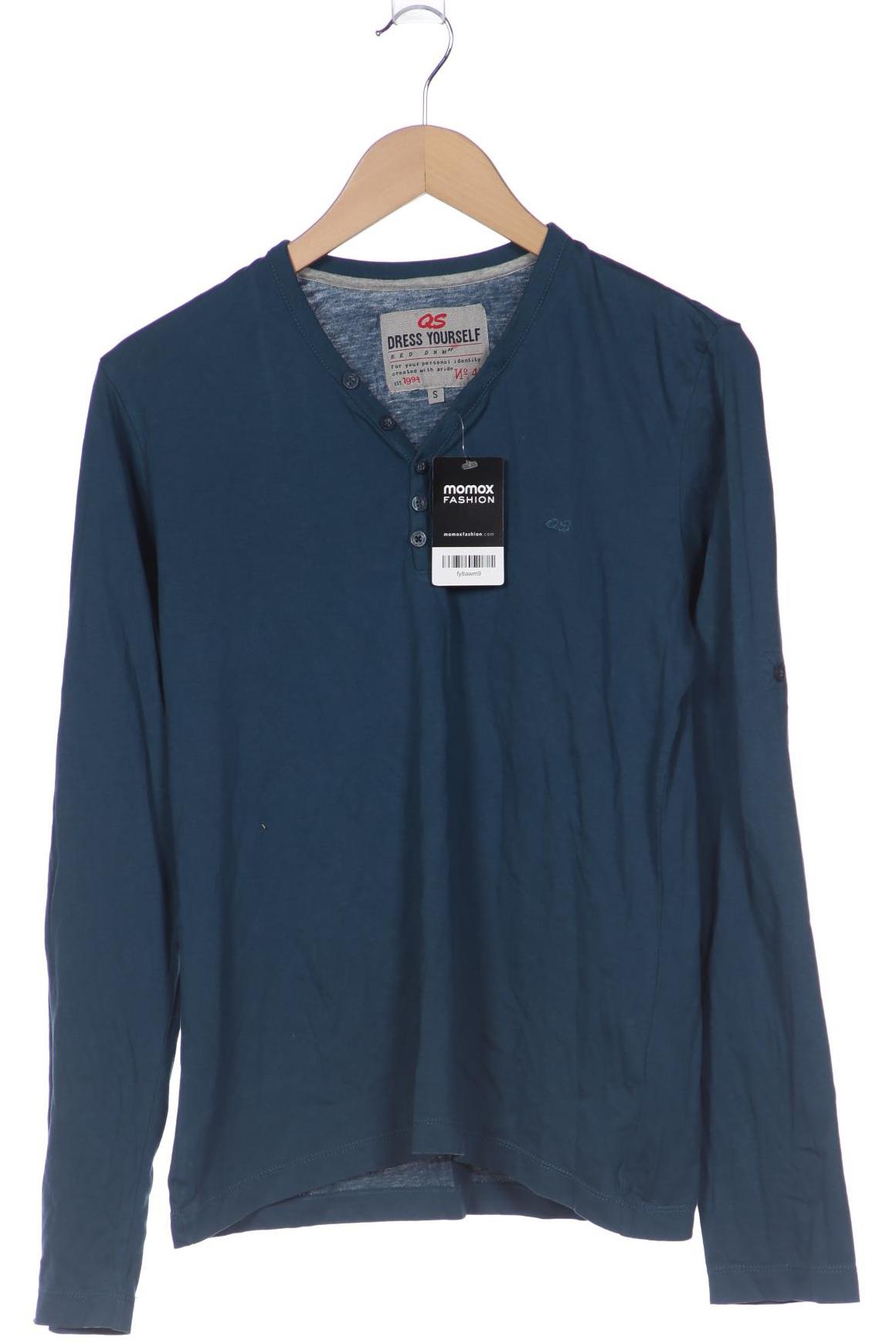 

QS by s.Oliver Herren Langarmshirt, blau, Gr. 46