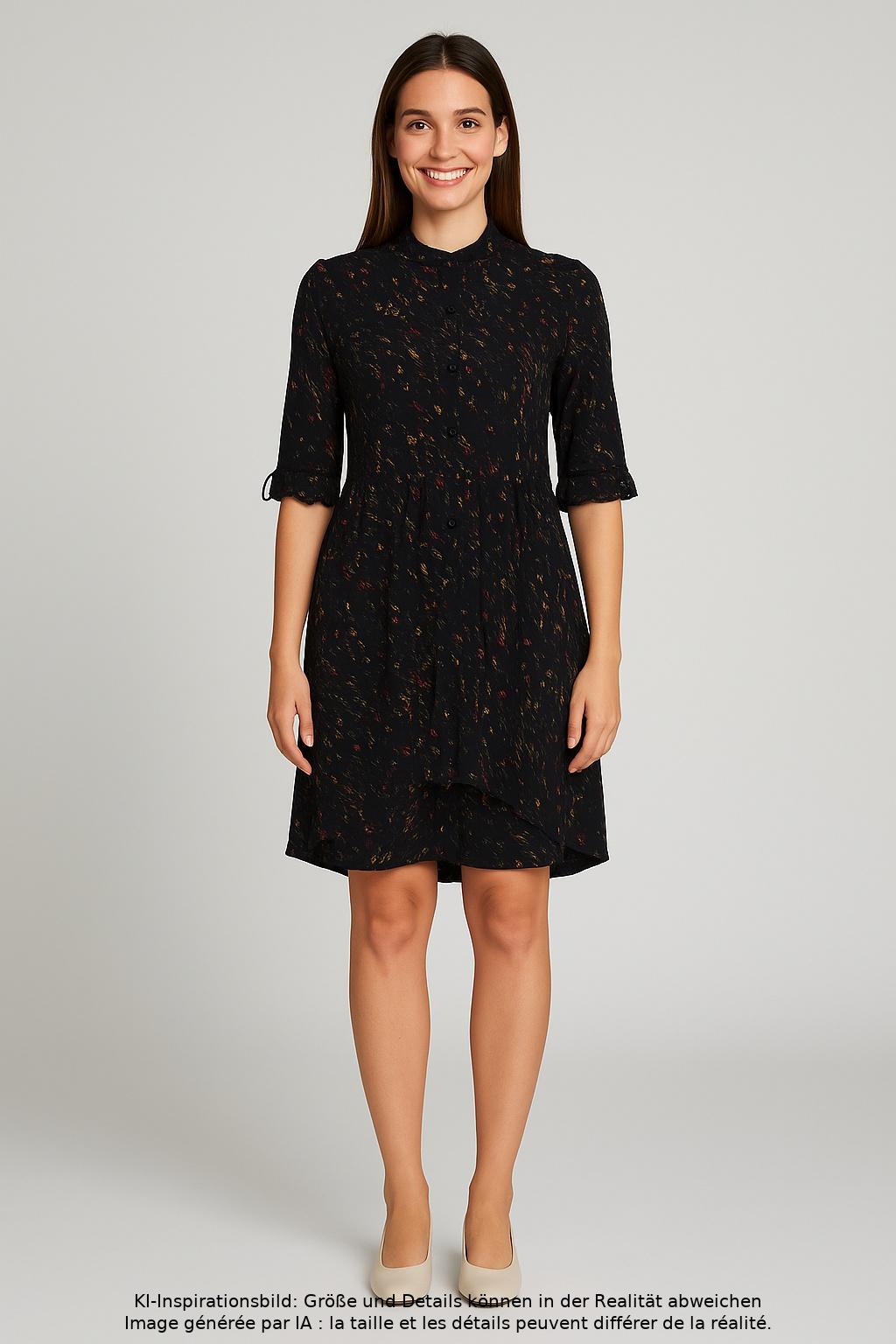 

QS by s.Oliver Damen Kleid, schwarz, Gr. 36