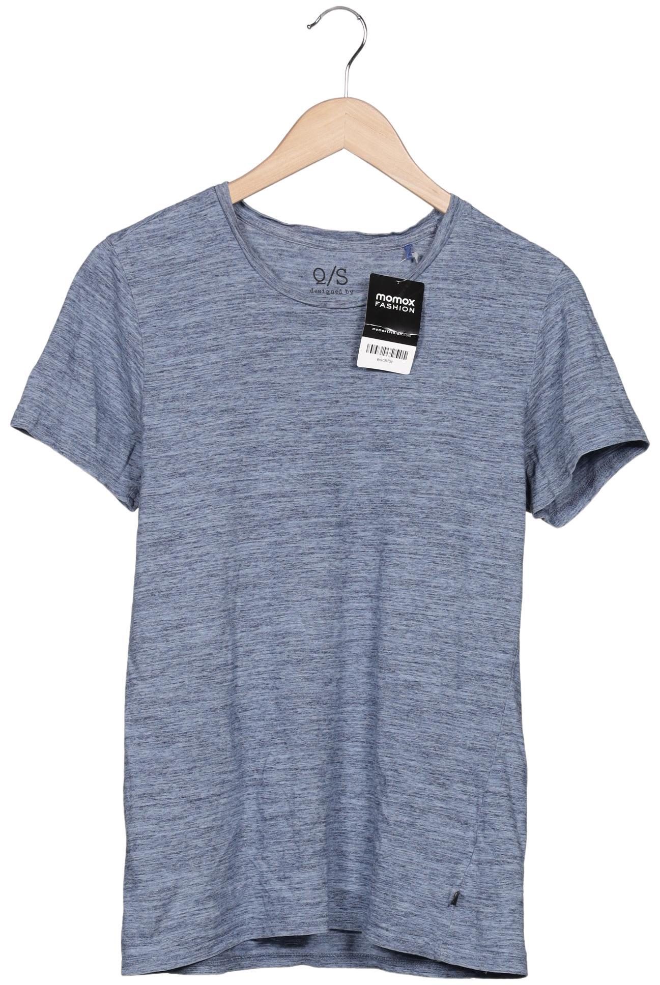 

QS by s.Oliver Damen T-Shirt, blau, Gr. 38