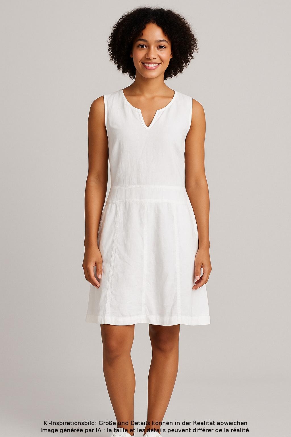 

QS by s.Oliver Damen Kleid, weiß, Gr. 36