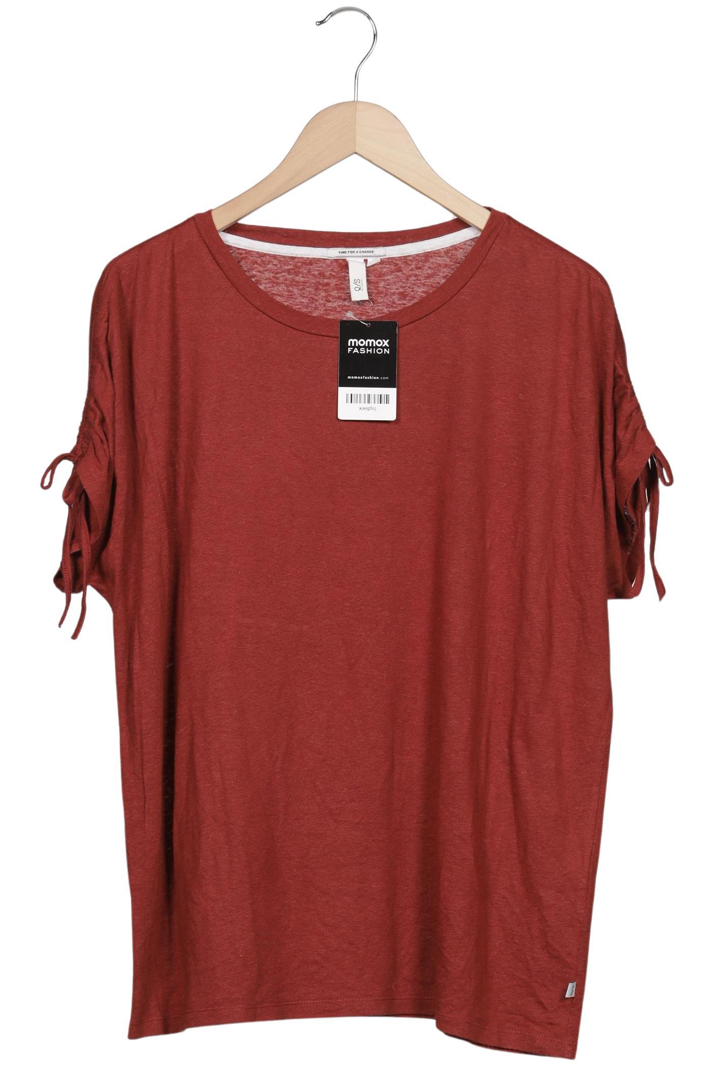 

QS by s.Oliver Damen T-Shirt, braun, Gr. 46