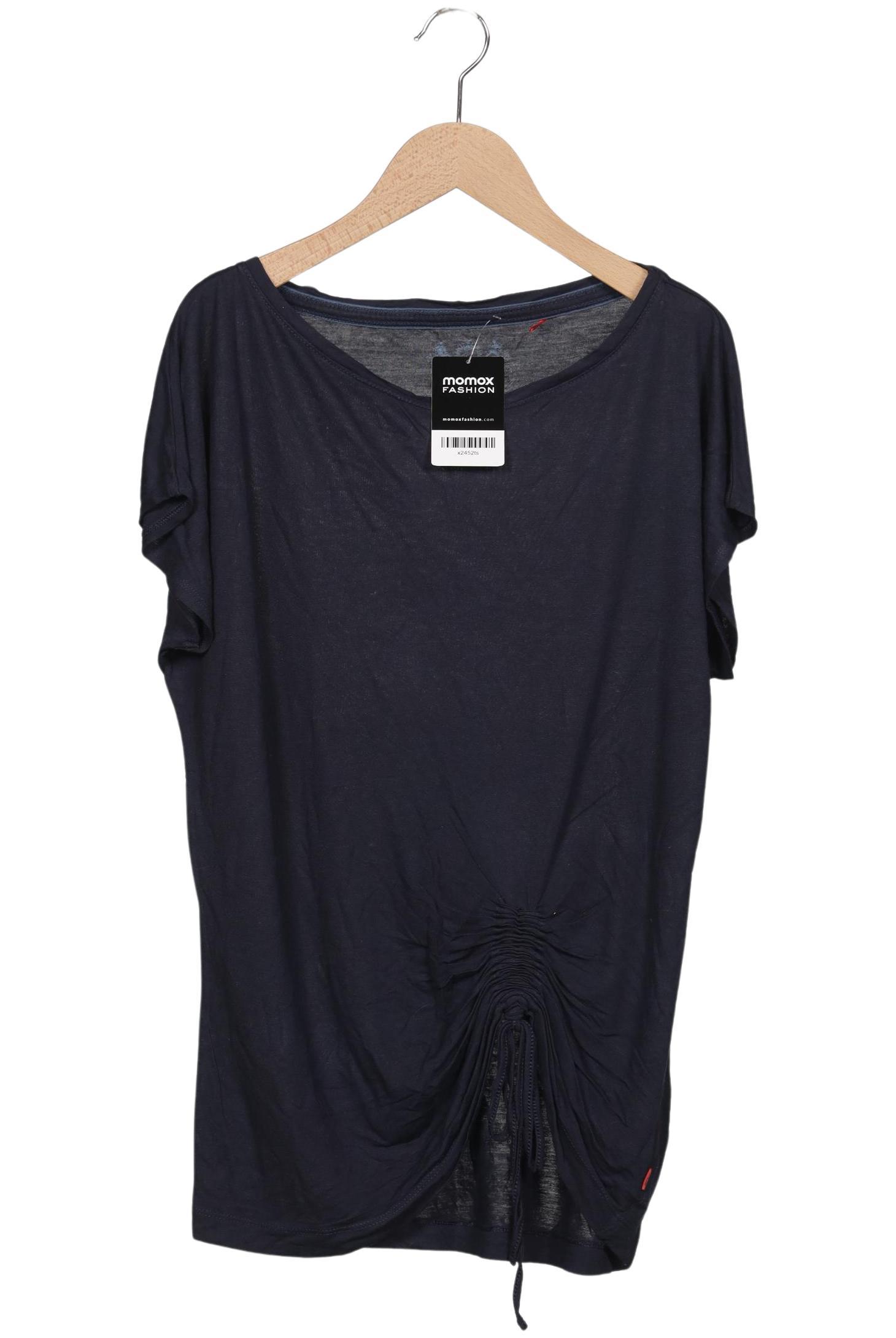 

QS by s.Oliver Damen T-Shirt, marineblau, Gr. 36