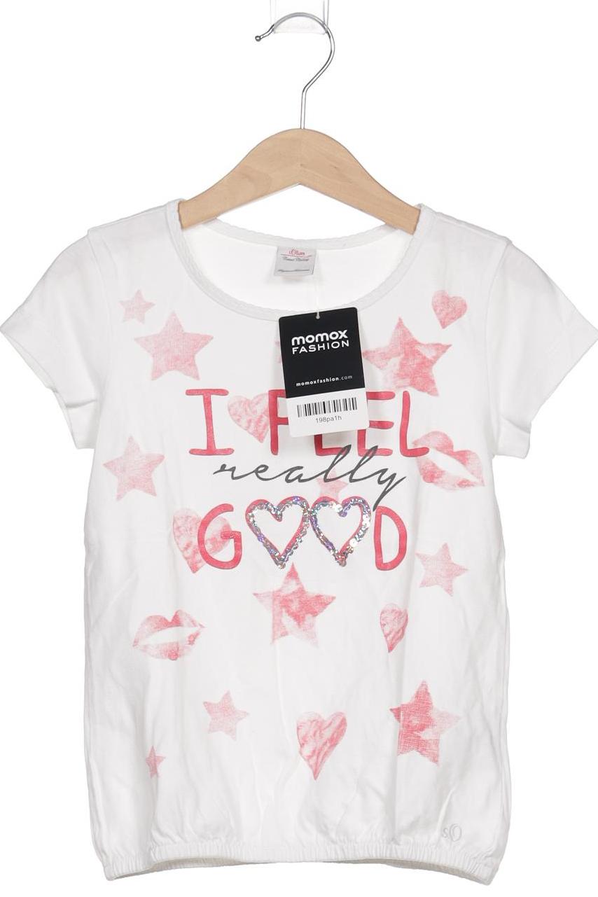 

QS by s.Oliver Damen T-Shirt, weiß, Gr. 104