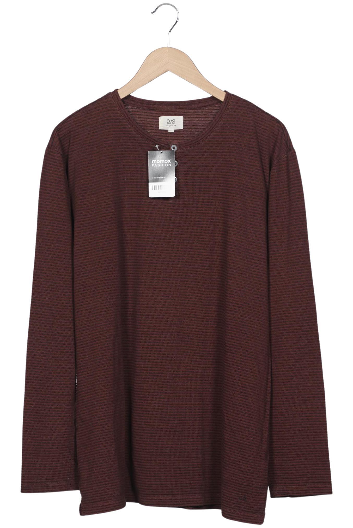 

QS by s.Oliver Herren Langarmshirt, bordeaux, Gr. 56