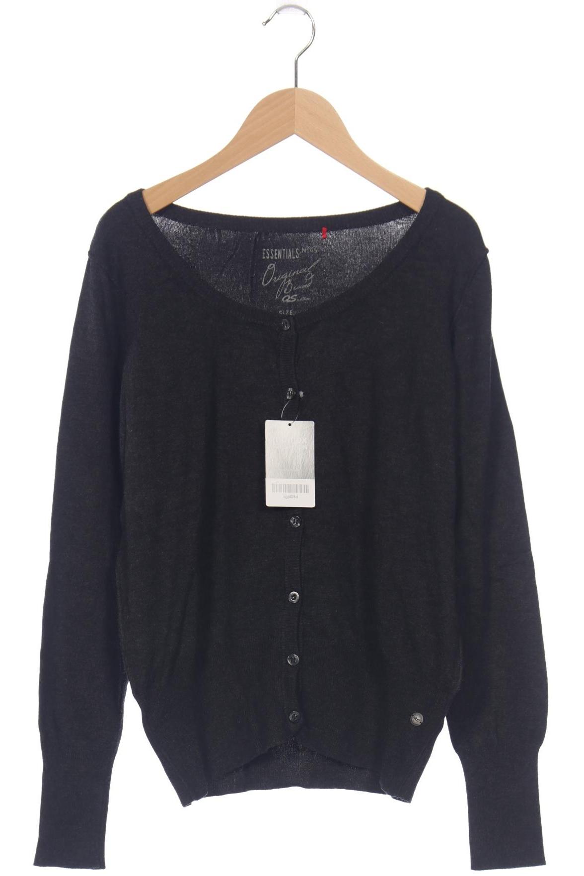 

QS by s.Oliver Damen Strickjacke, grau, Gr. 42