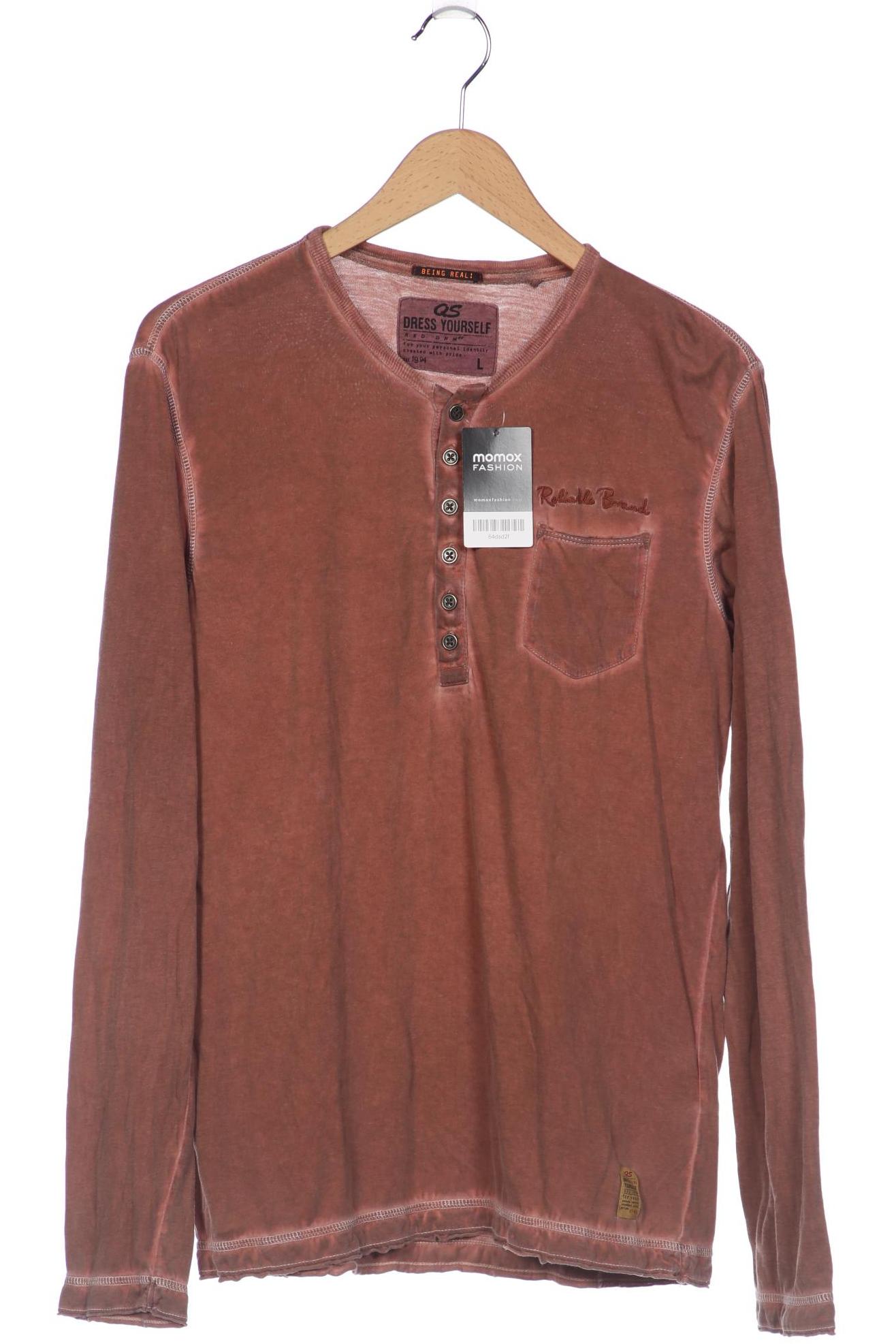 

QS by s.Oliver Herren Langarmshirt, braun, Gr. 52