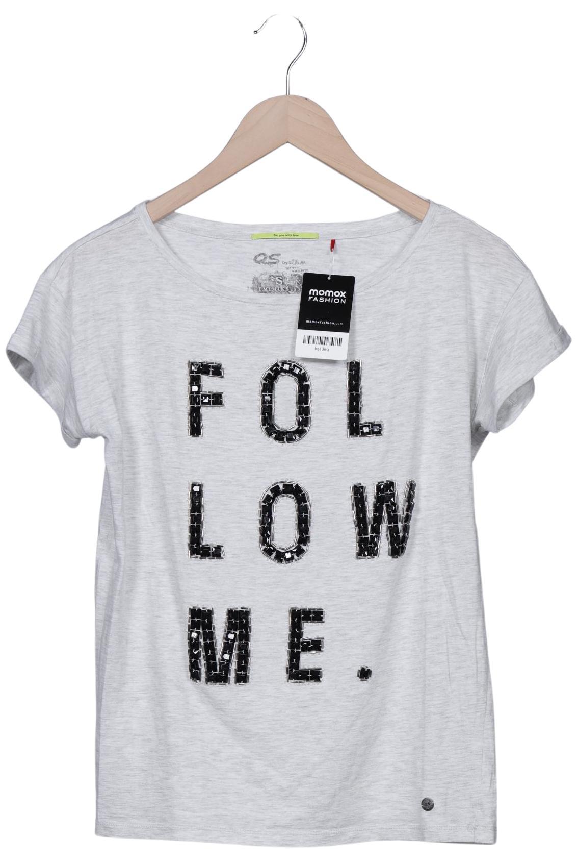 

QS by s.Oliver Damen T-Shirt, weiß, Gr. 36