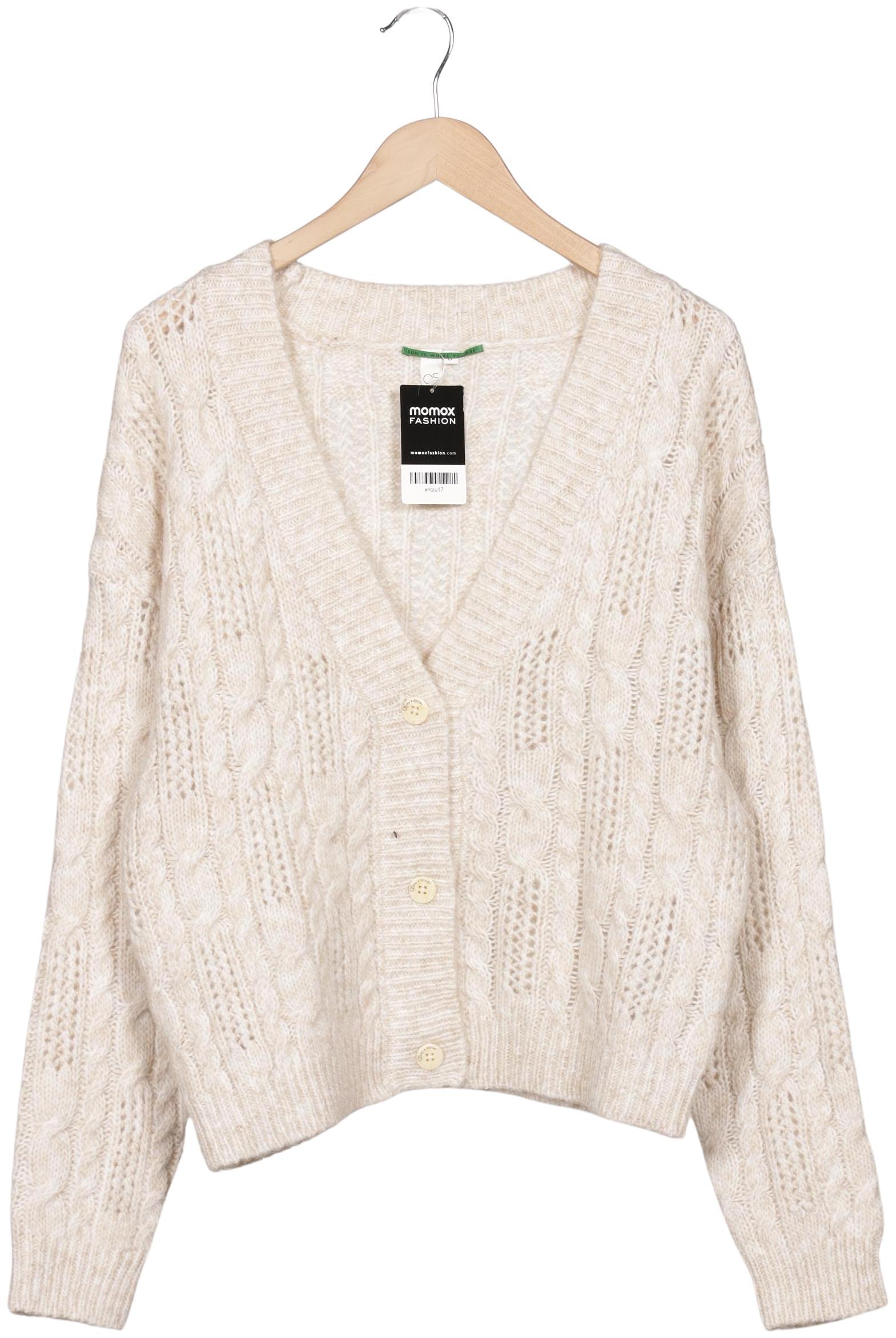 

QS by s.Oliver Damen Strickjacke, beige, Gr. 36