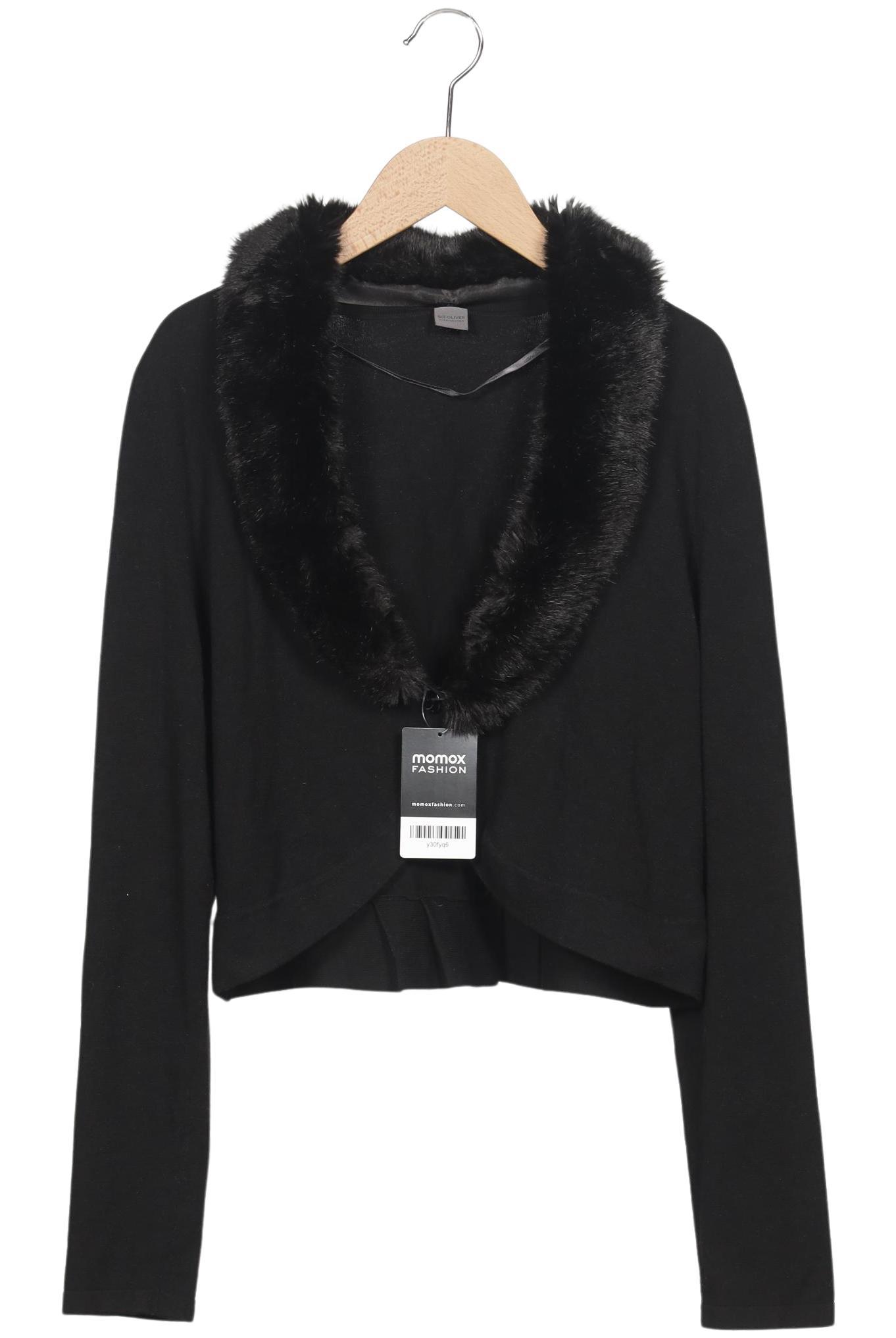 

QS by s.Oliver Damen Strickjacke, schwarz, Gr. 44