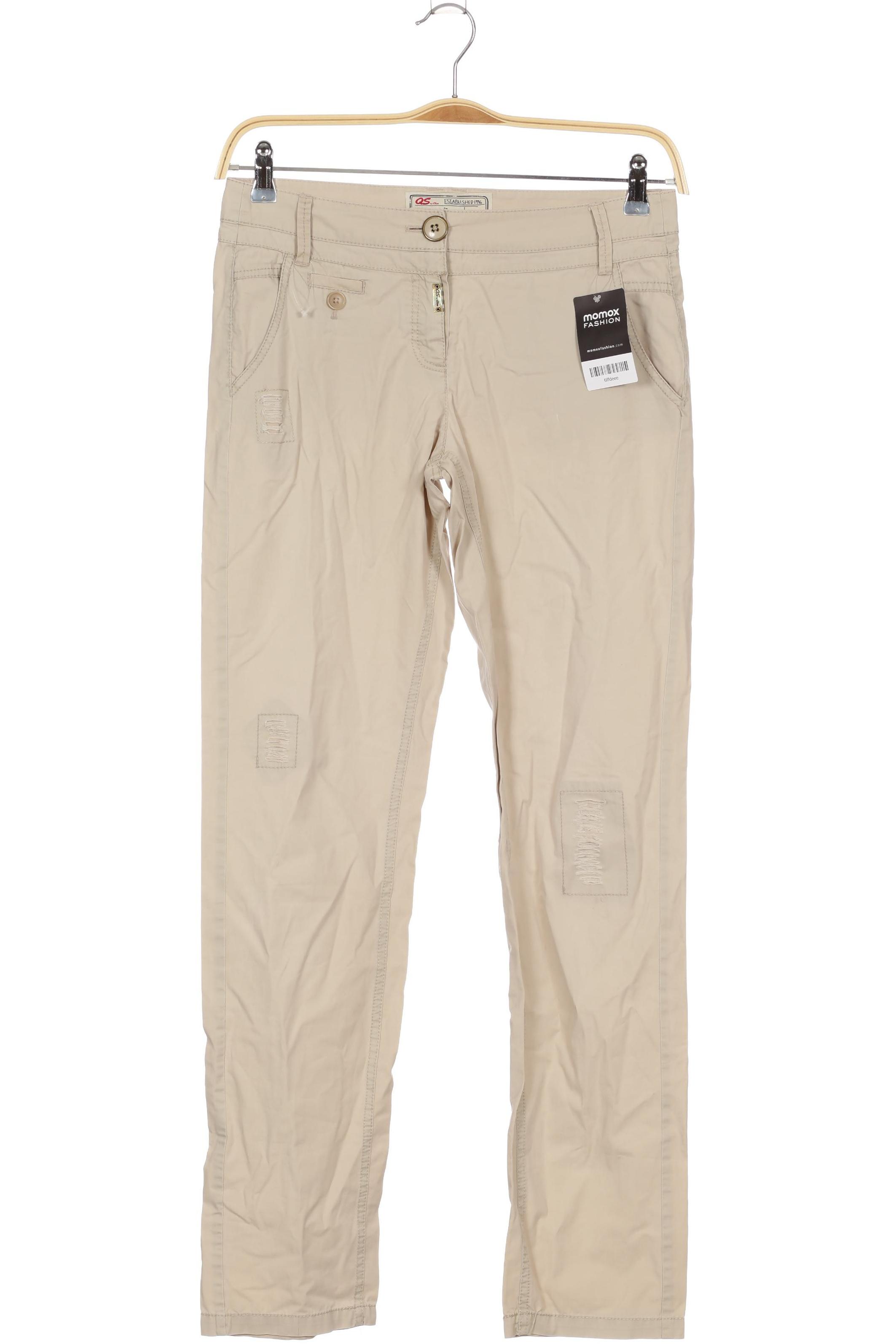 

QS by s.Oliver Damen Stoffhose, beige, Gr. 34