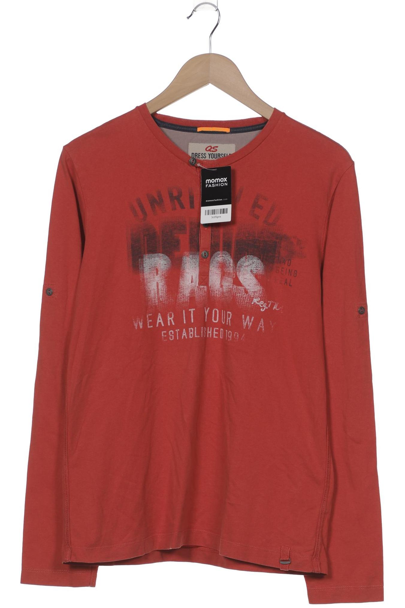 

QS by s.Oliver Herren Langarmshirt, rot, Gr. 48