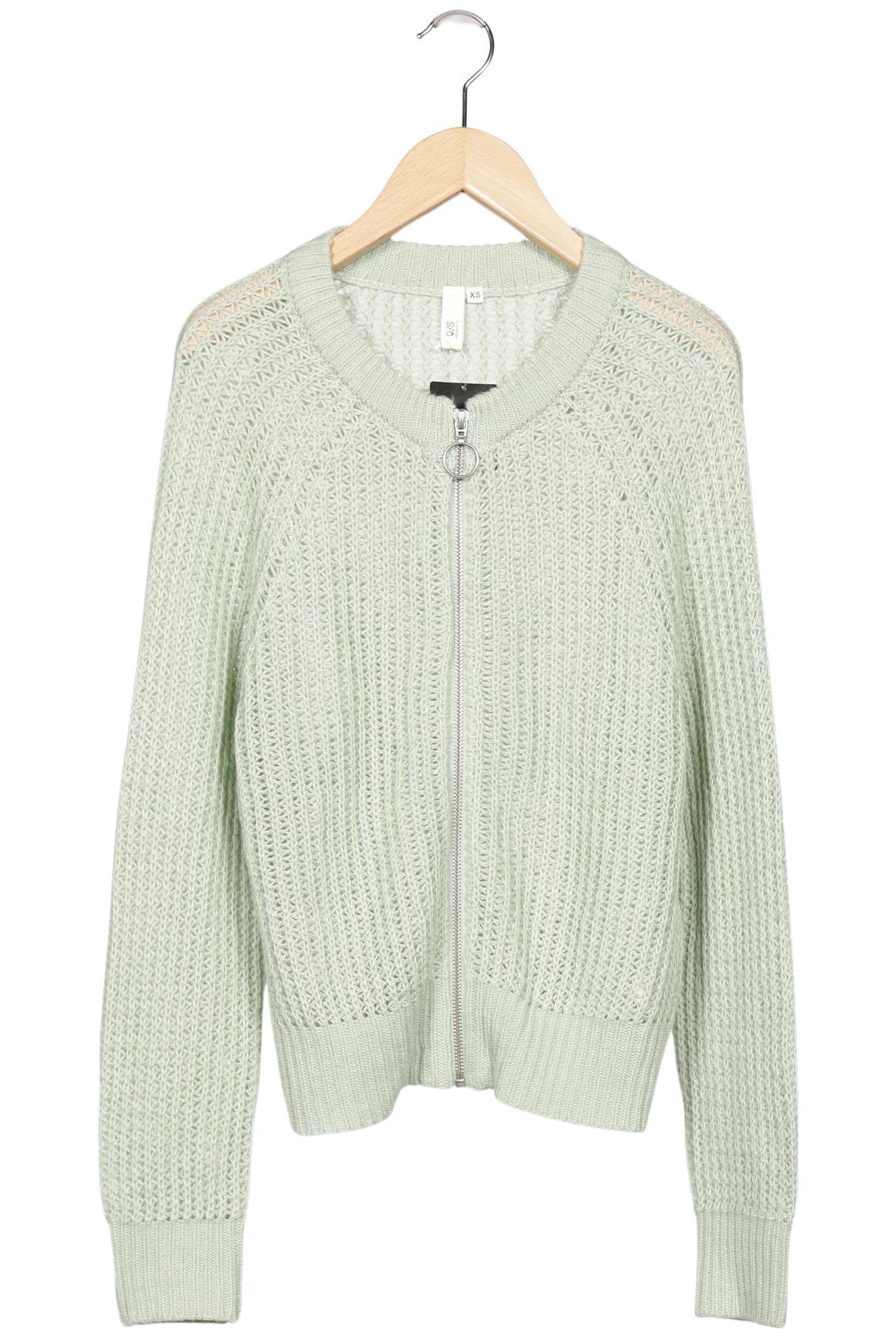 

QS by s.Oliver Damen Strickjacke, hellgrün, Gr. 34