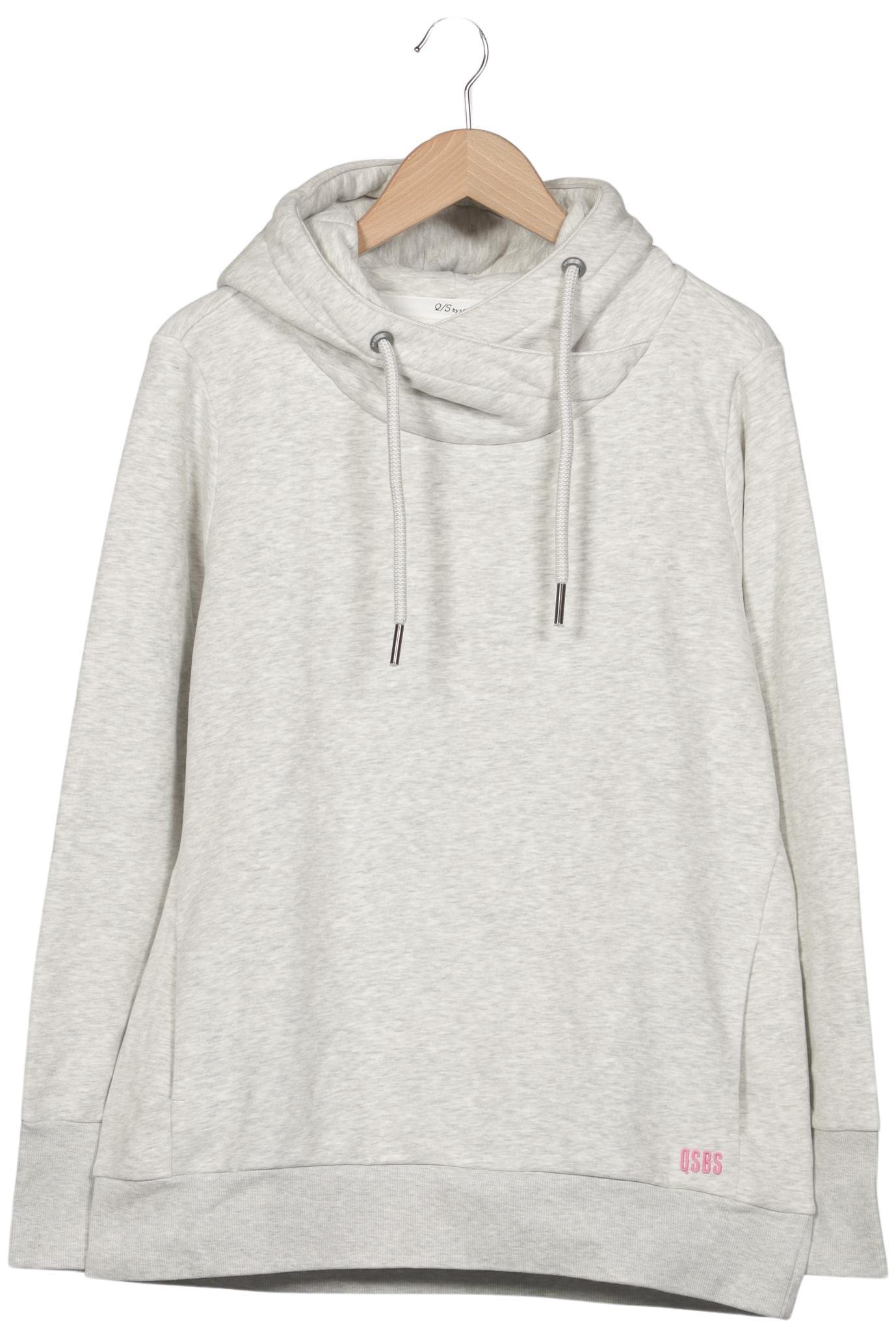 

QS by s.Oliver Damen Kapuzenpullover, grau, Gr. 44