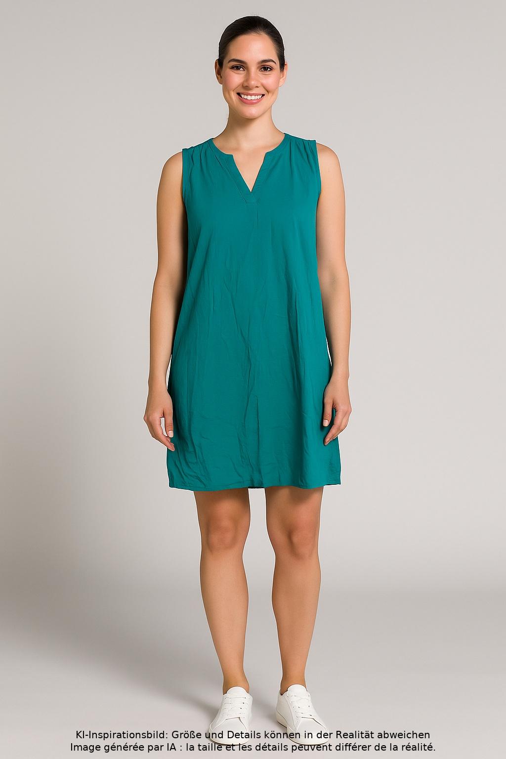 

QS by s.Oliver Damen Kleid, türkis, Gr. 42