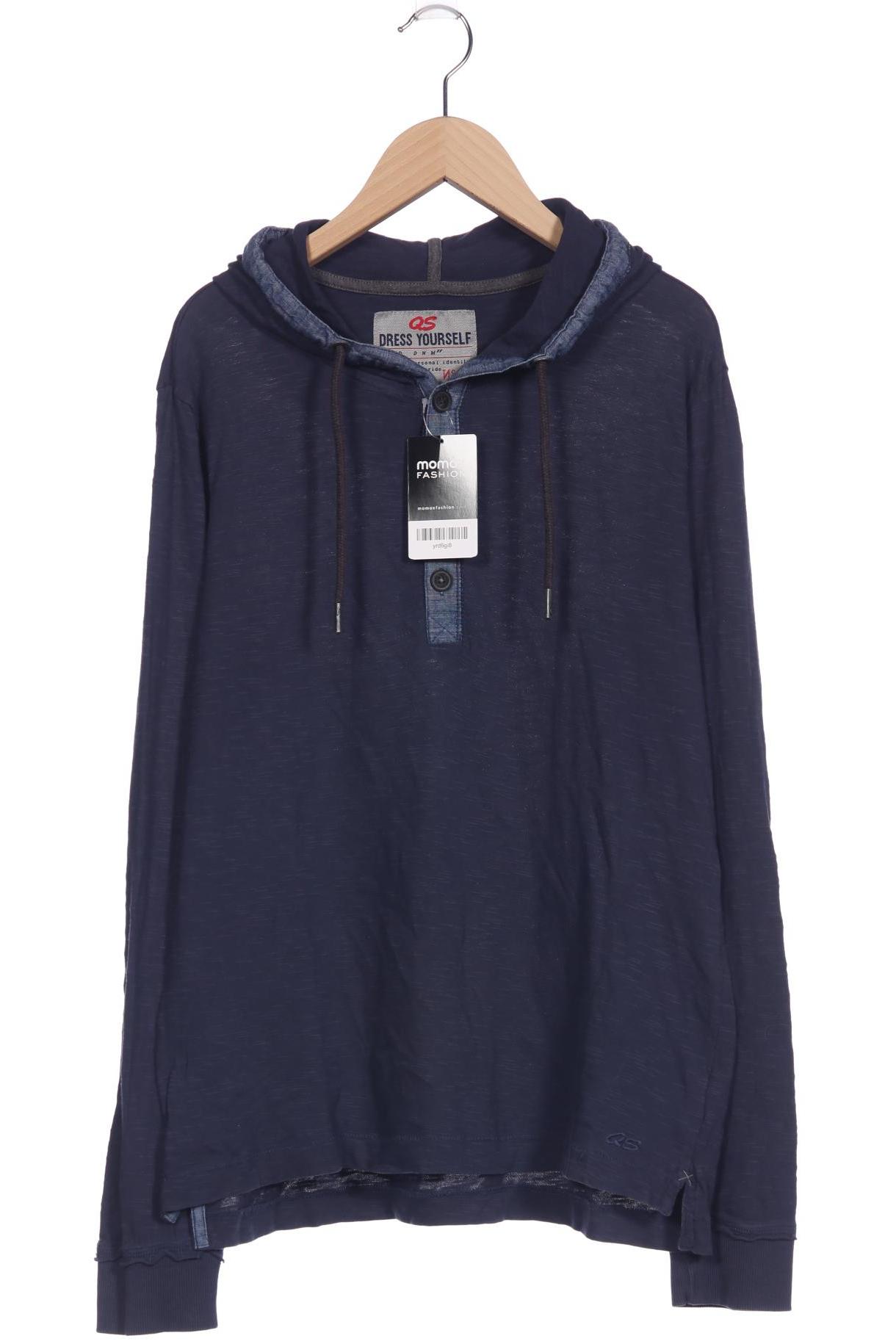 

QS by s.Oliver Herren Kapuzenpullover, marineblau, Gr. 48
