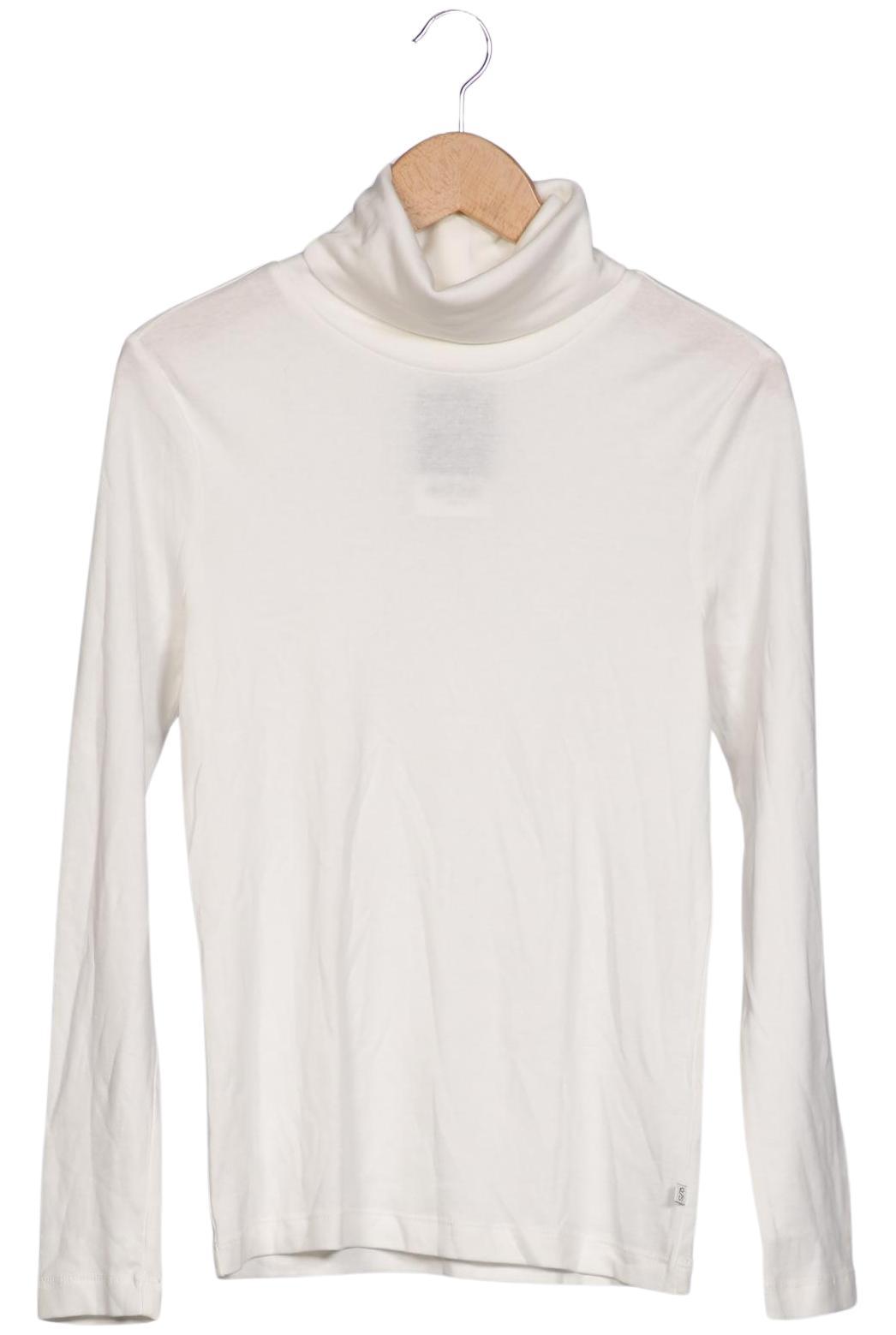 

QS by s.Oliver Damen Langarmshirt, weiß, Gr. 38