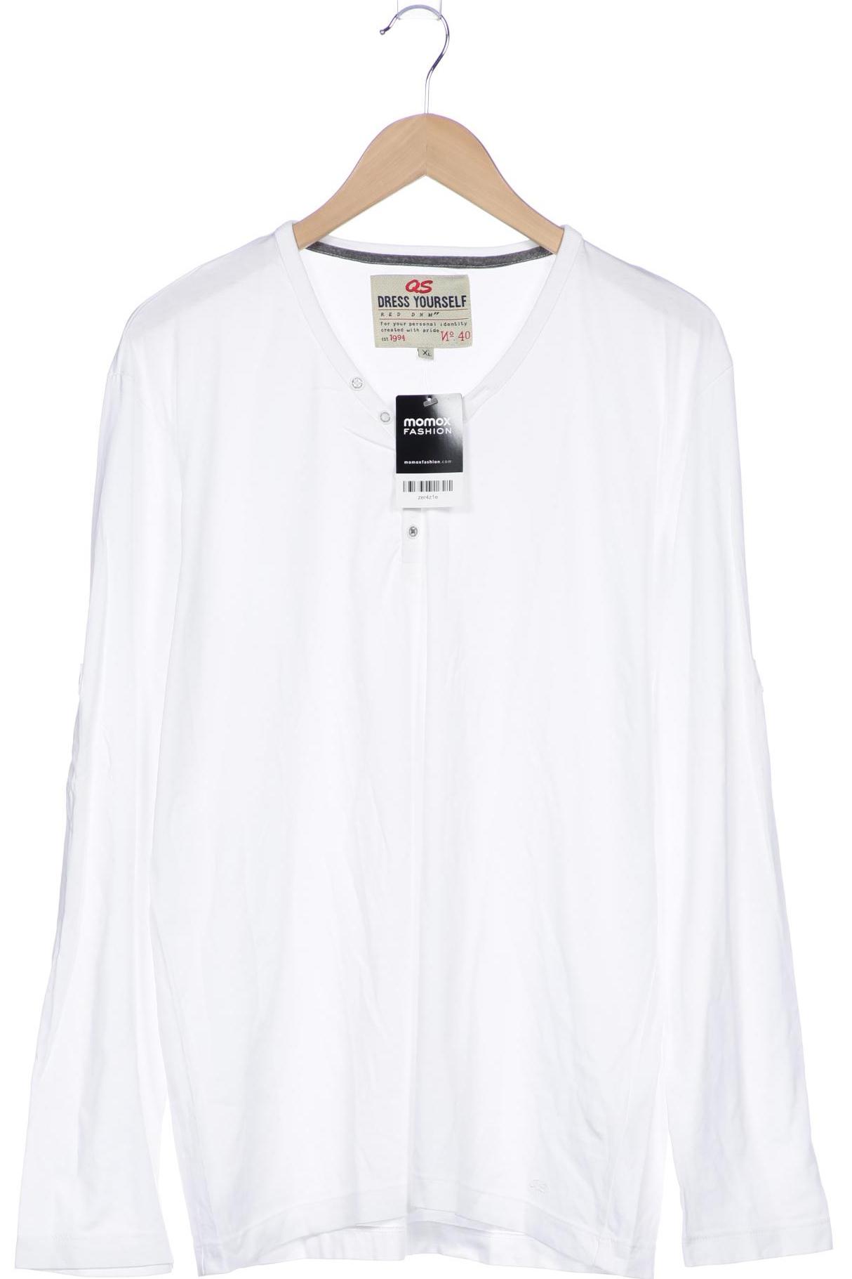

QS by s.Oliver Herren Langarmshirt, weiß, Gr. 54