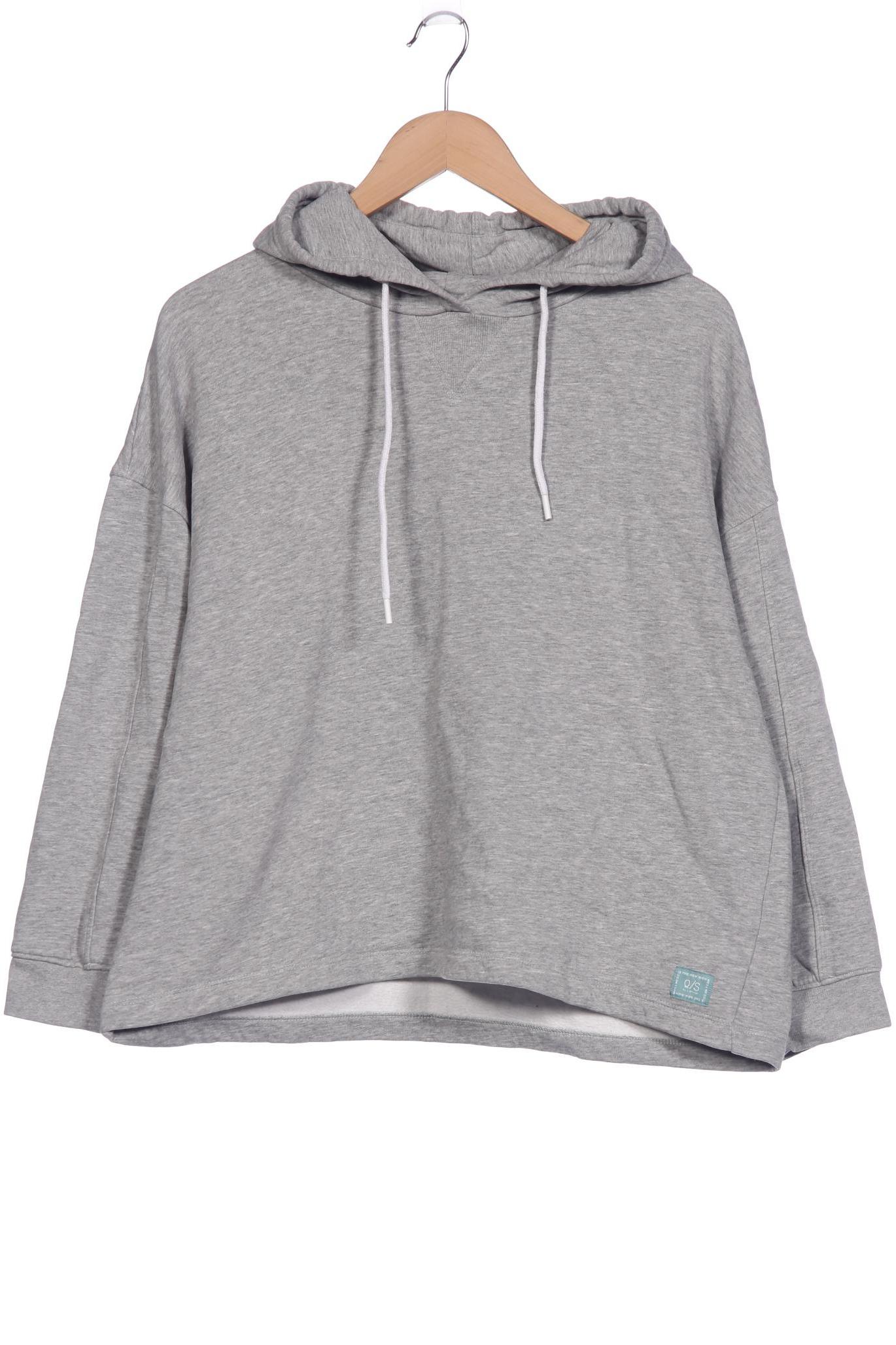 

QS by s.Oliver Damen Kapuzenpullover, grau, Gr. 44