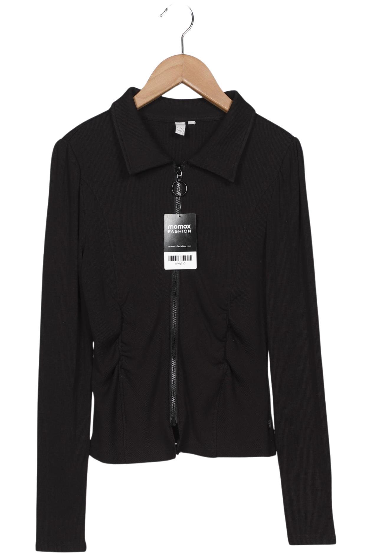 

QS by s.Oliver Damen Strickjacke, schwarz, Gr. 38