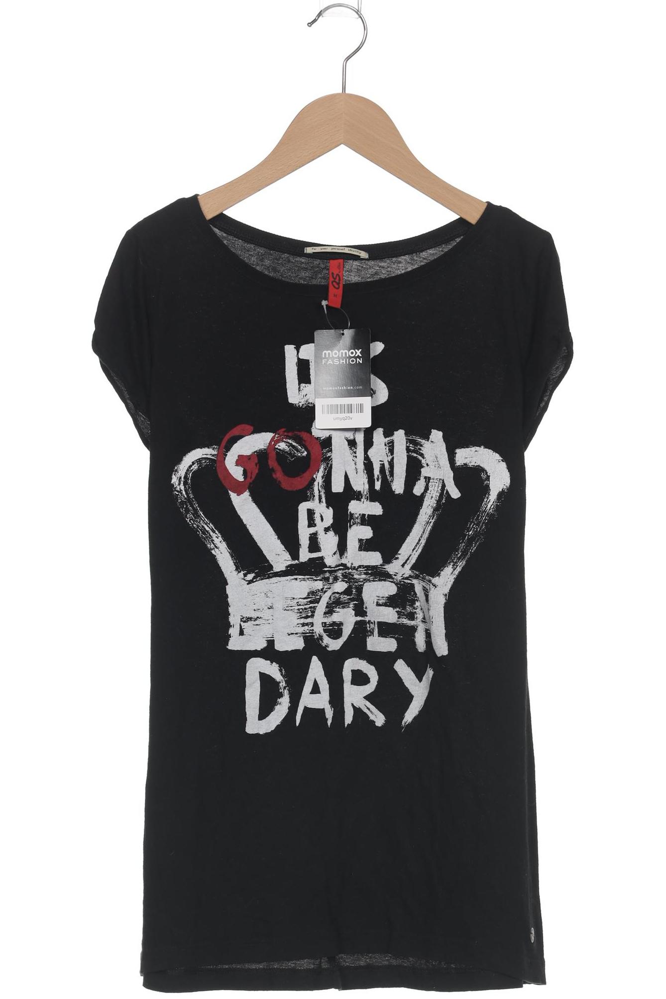 

QS by s.Oliver Damen T-Shirt, schwarz, Gr. 38
