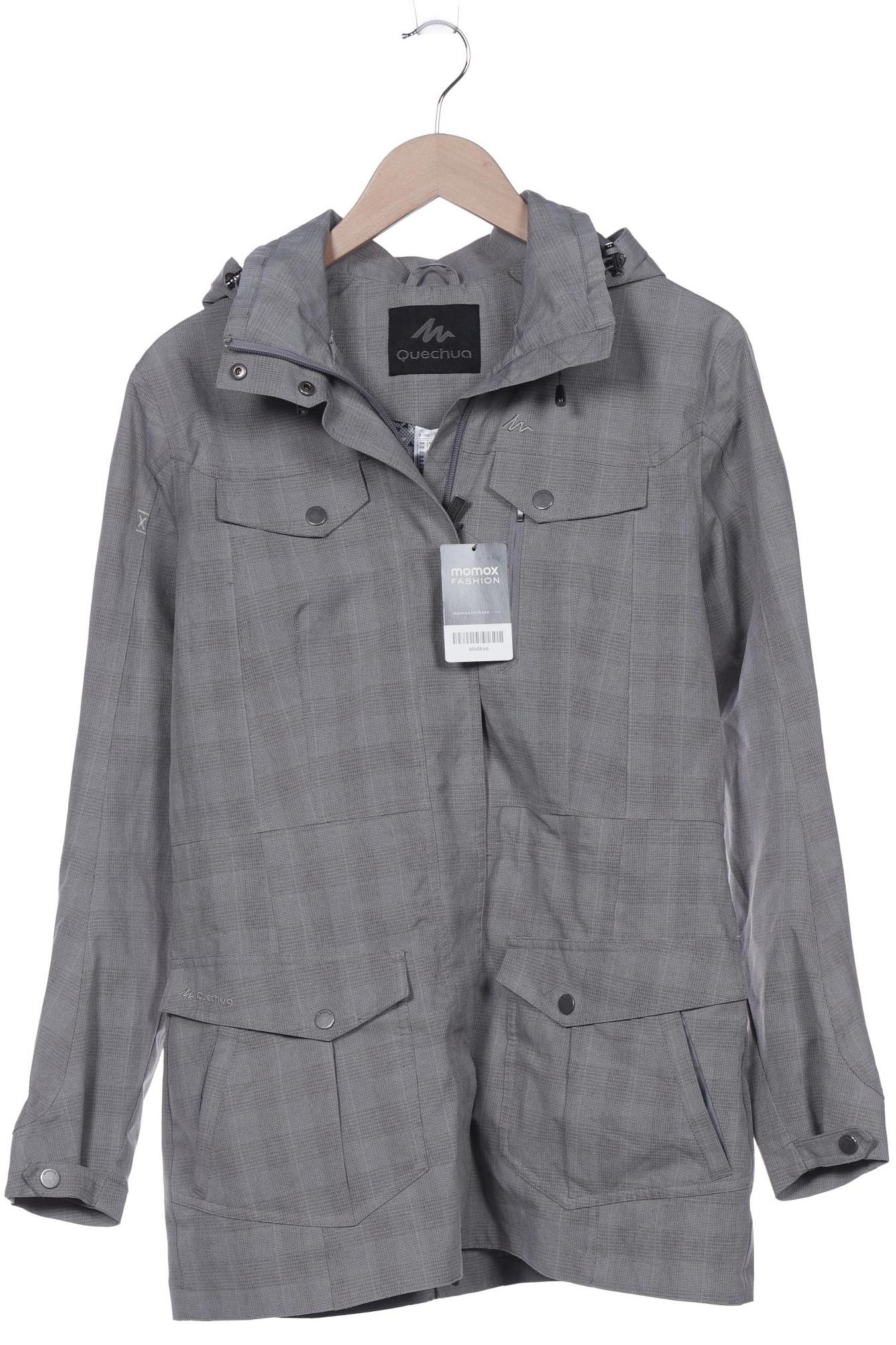 

quechua Damen Mantel, grau, Gr. 38