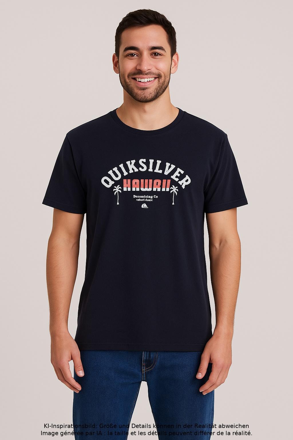 Thumbnail - Quiksilver Herren T-Shirt, marineblau, Gr. 52