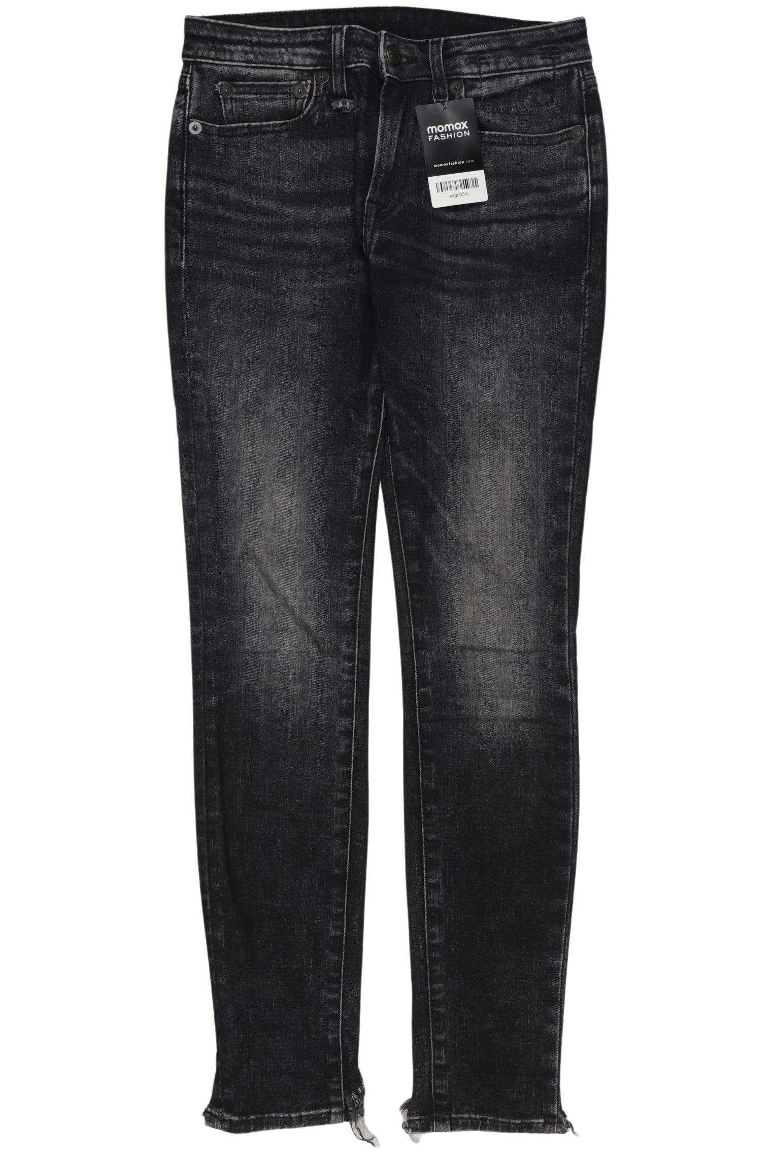 

R13 Damen Jeans, schwarz, Gr. 25