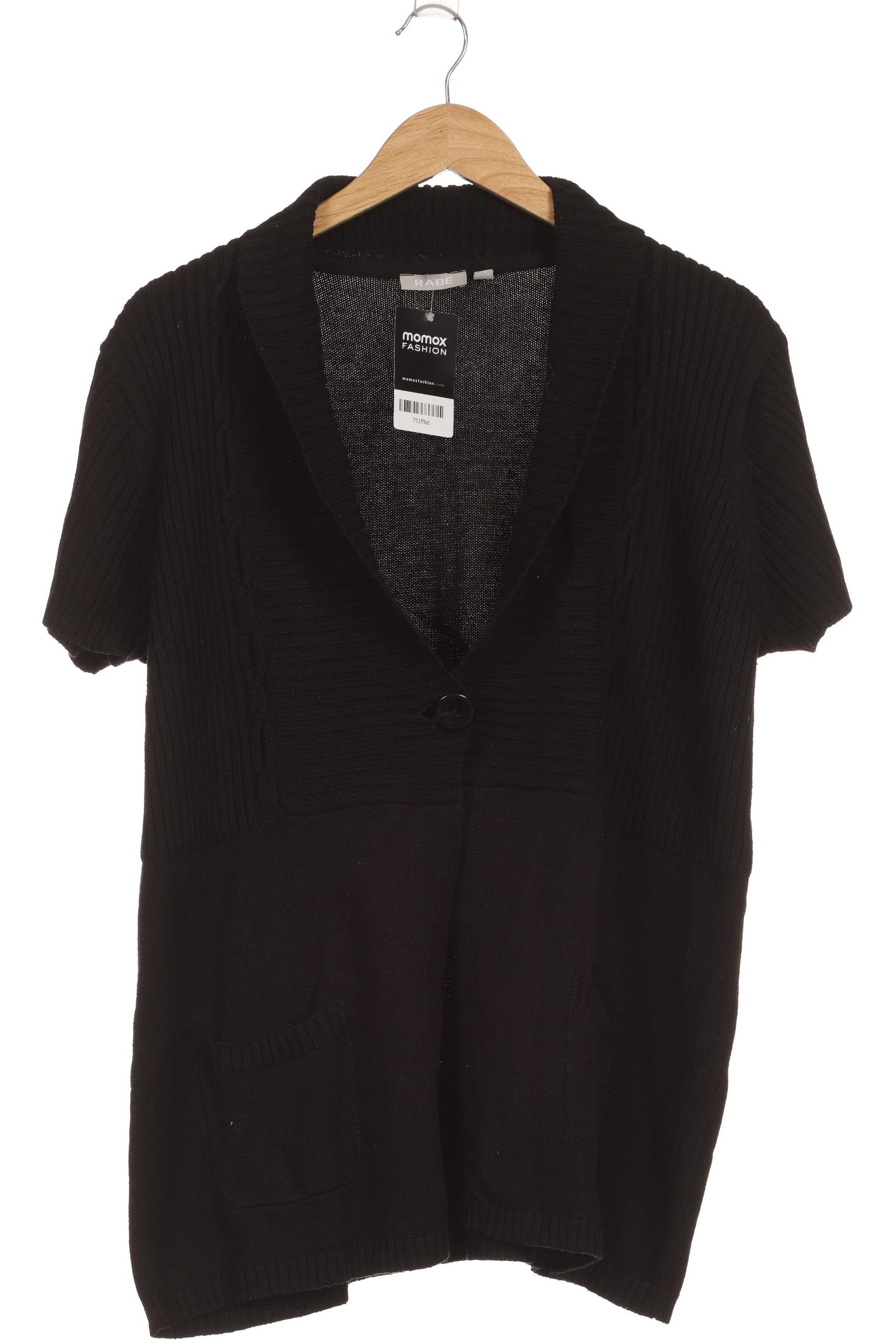 

Rabe Damen Strickjacke, schwarz, Gr. 48