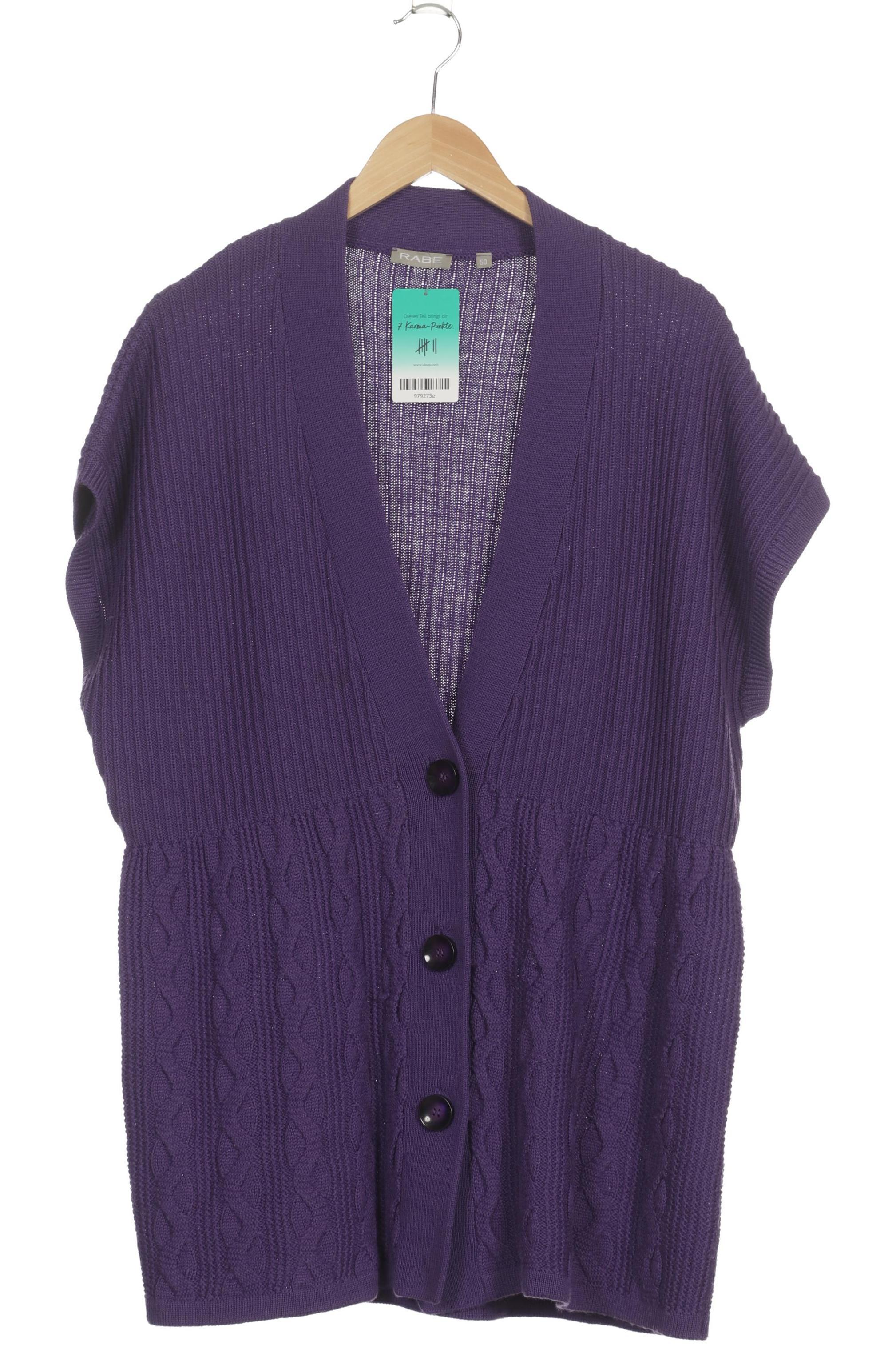 

Rabe Damen Strickjacke, lila, Gr. 50