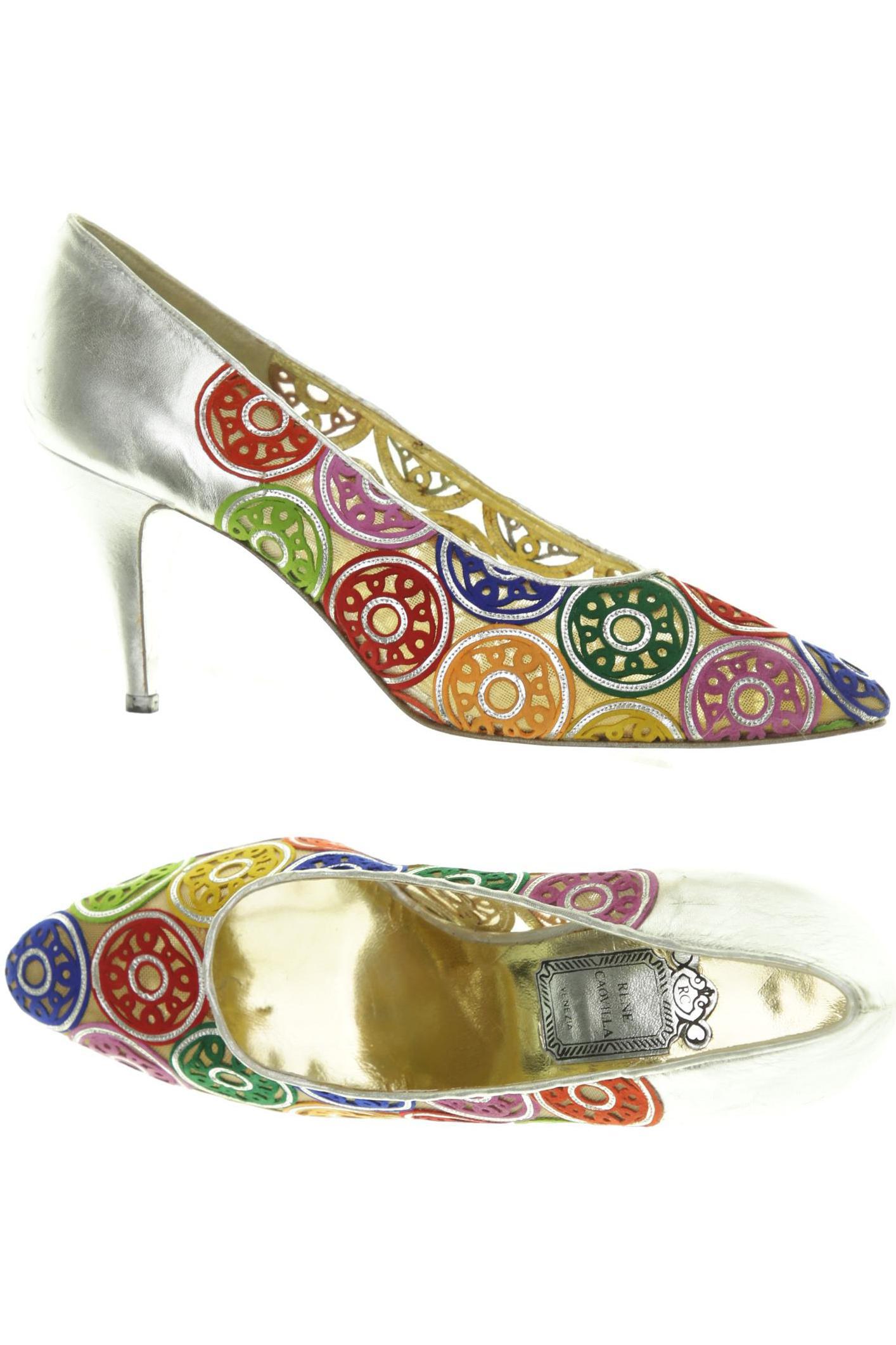 

Rene Caovilla Damen Pumps, silber, Gr. 39