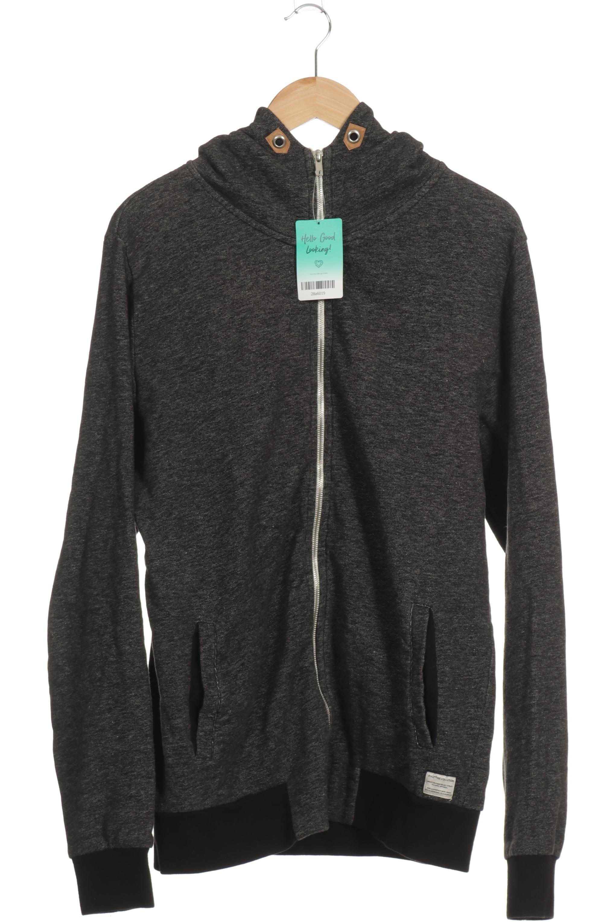 Thumbnail - Rvlt revolution Herren Kapuzenpullover, grau, Gr.