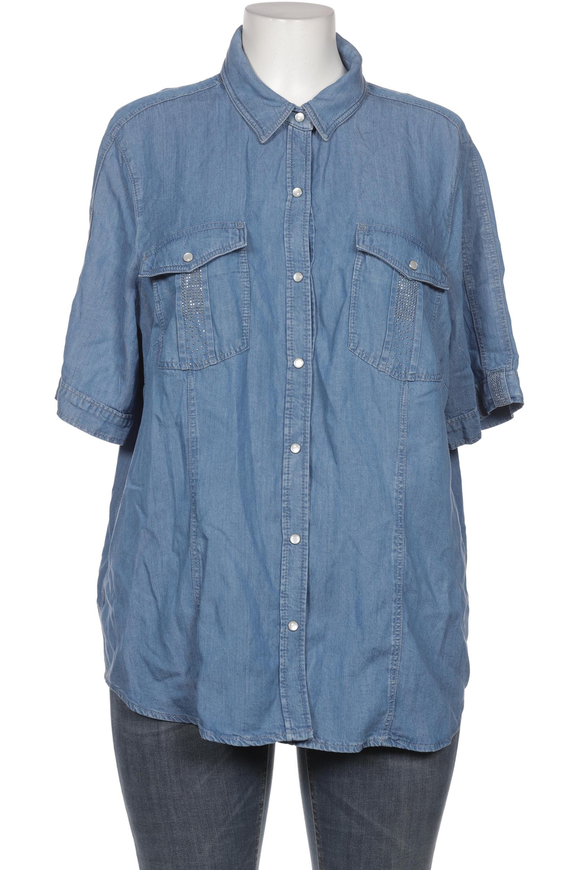

Rabe Damen Bluse, blau, Gr. 48