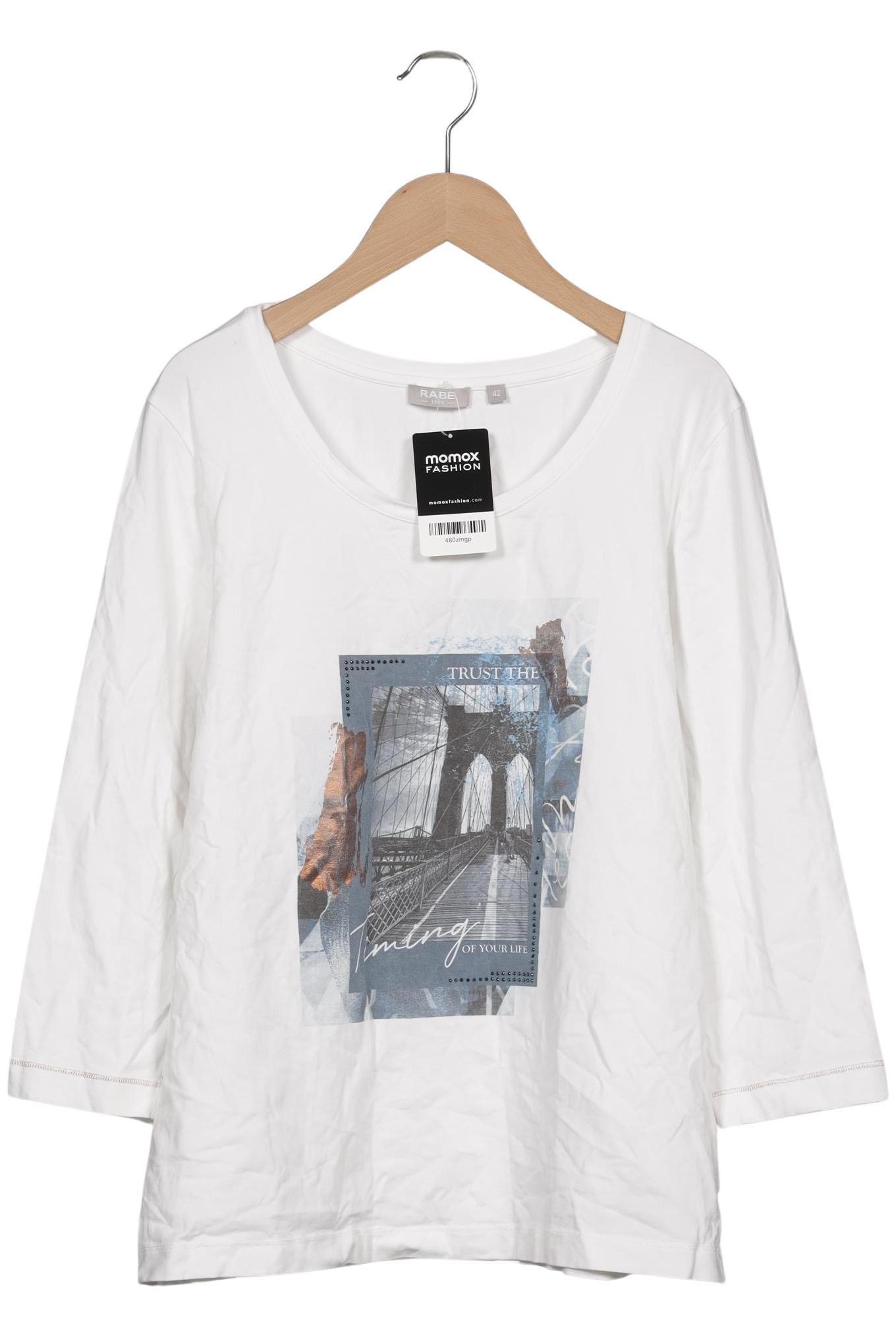 

Rabe Damen Langarmshirt, weiß, Gr. 42