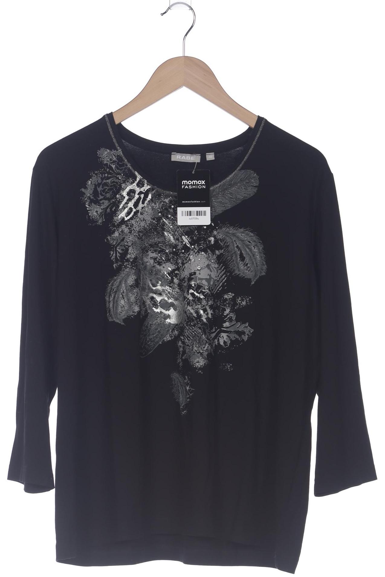

Rabe Damen Langarmshirt, schwarz, Gr. 48