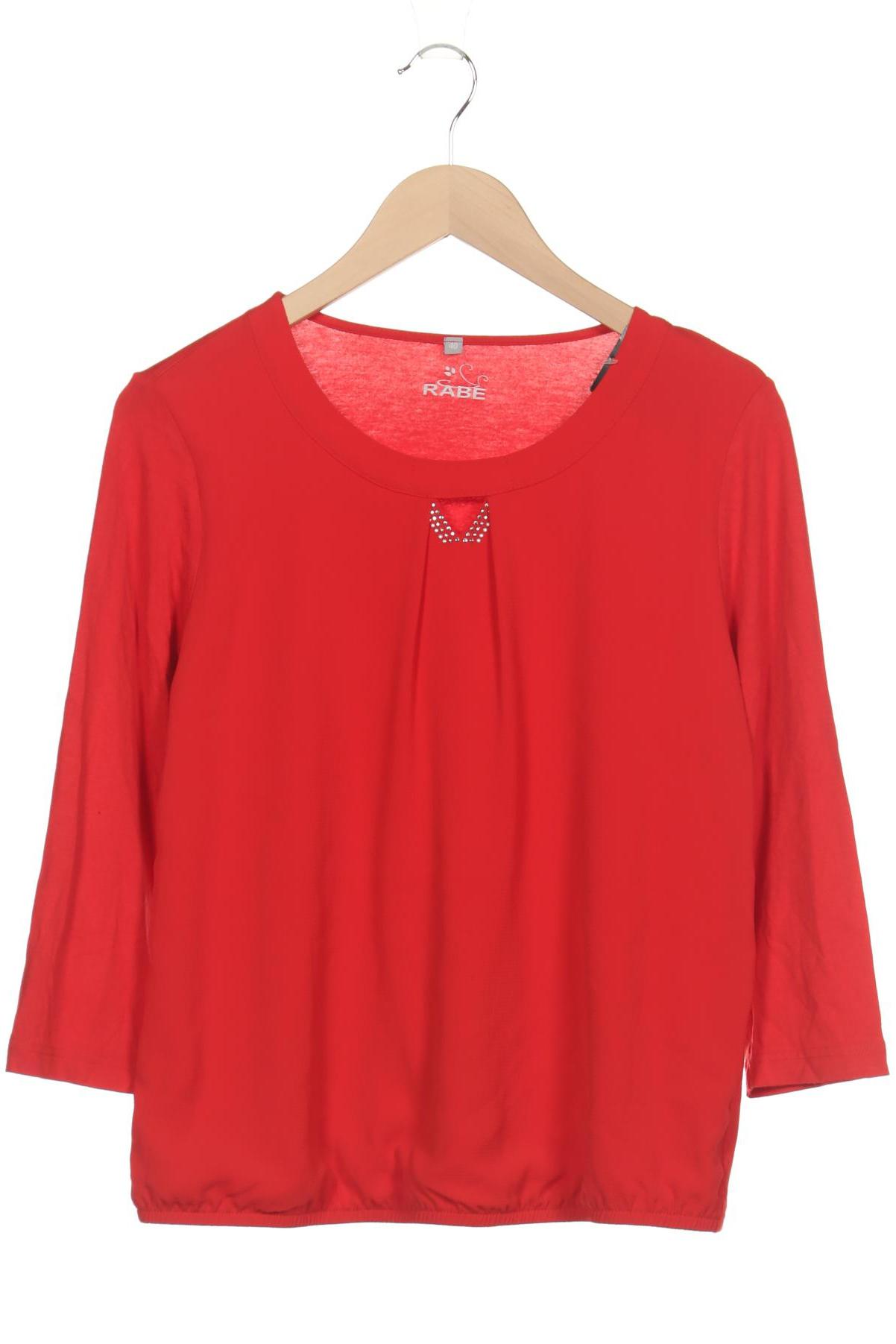 

Rabe Damen Langarmshirt, rot, Gr. 40