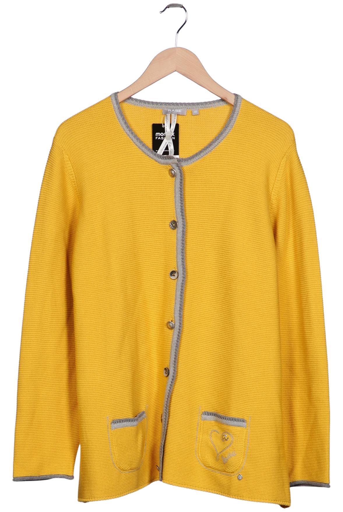 

Rabe Damen Strickjacke, gelb, Gr. 48