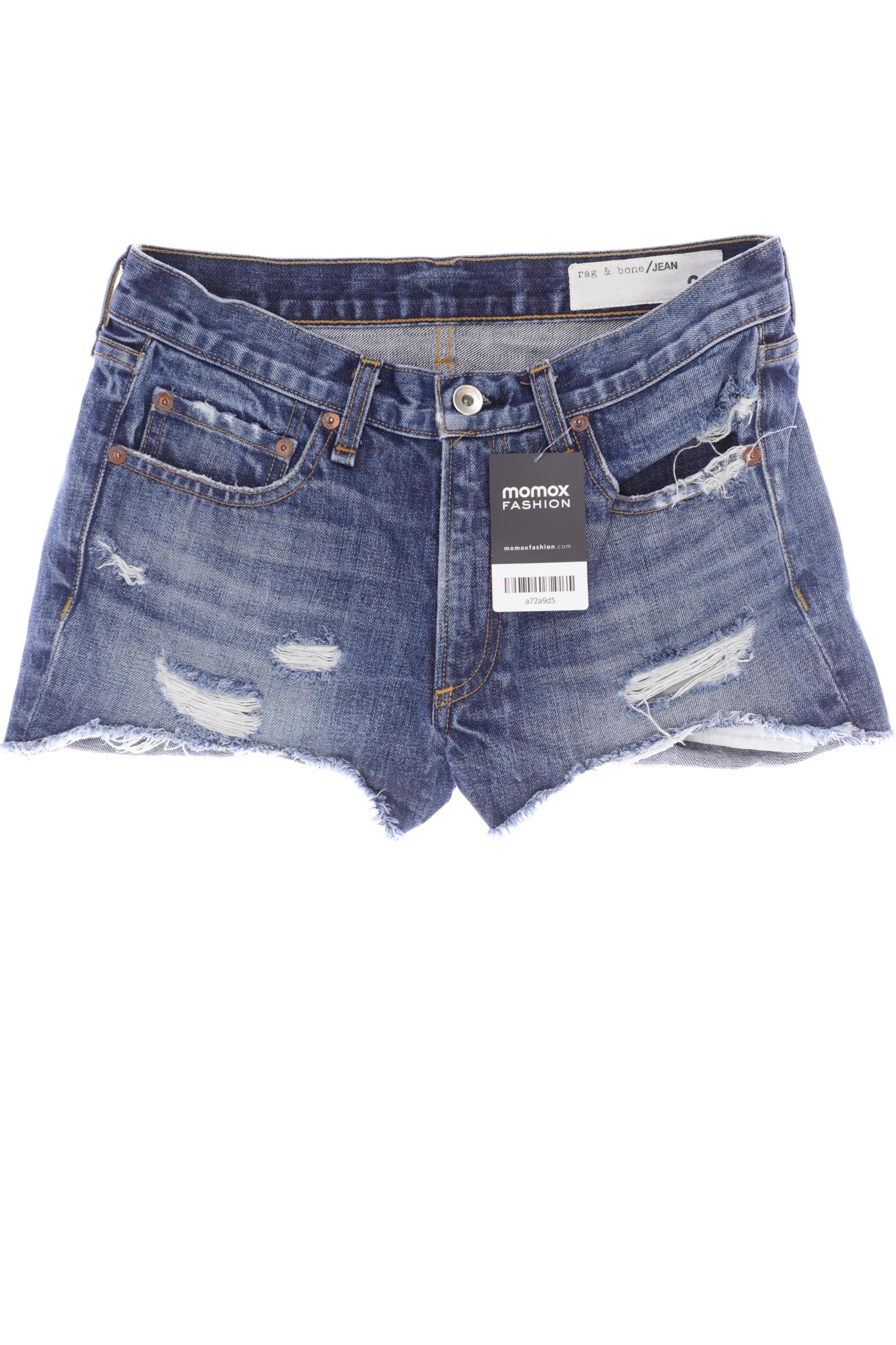 

rag & bone Damen Shorts, blau, Gr. 26
