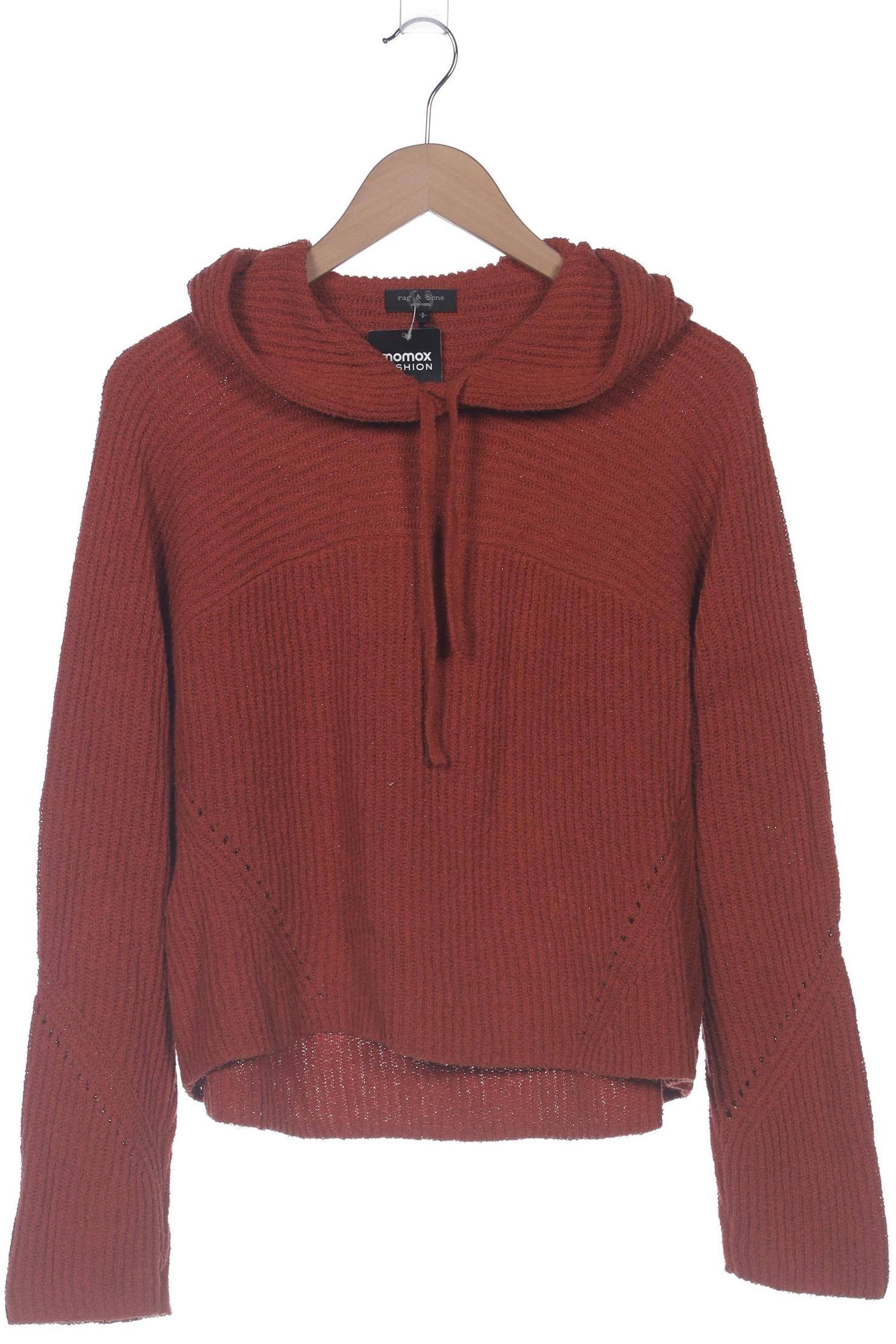 

rag & bone Damen Kapuzenpullover, orange, Gr. 36