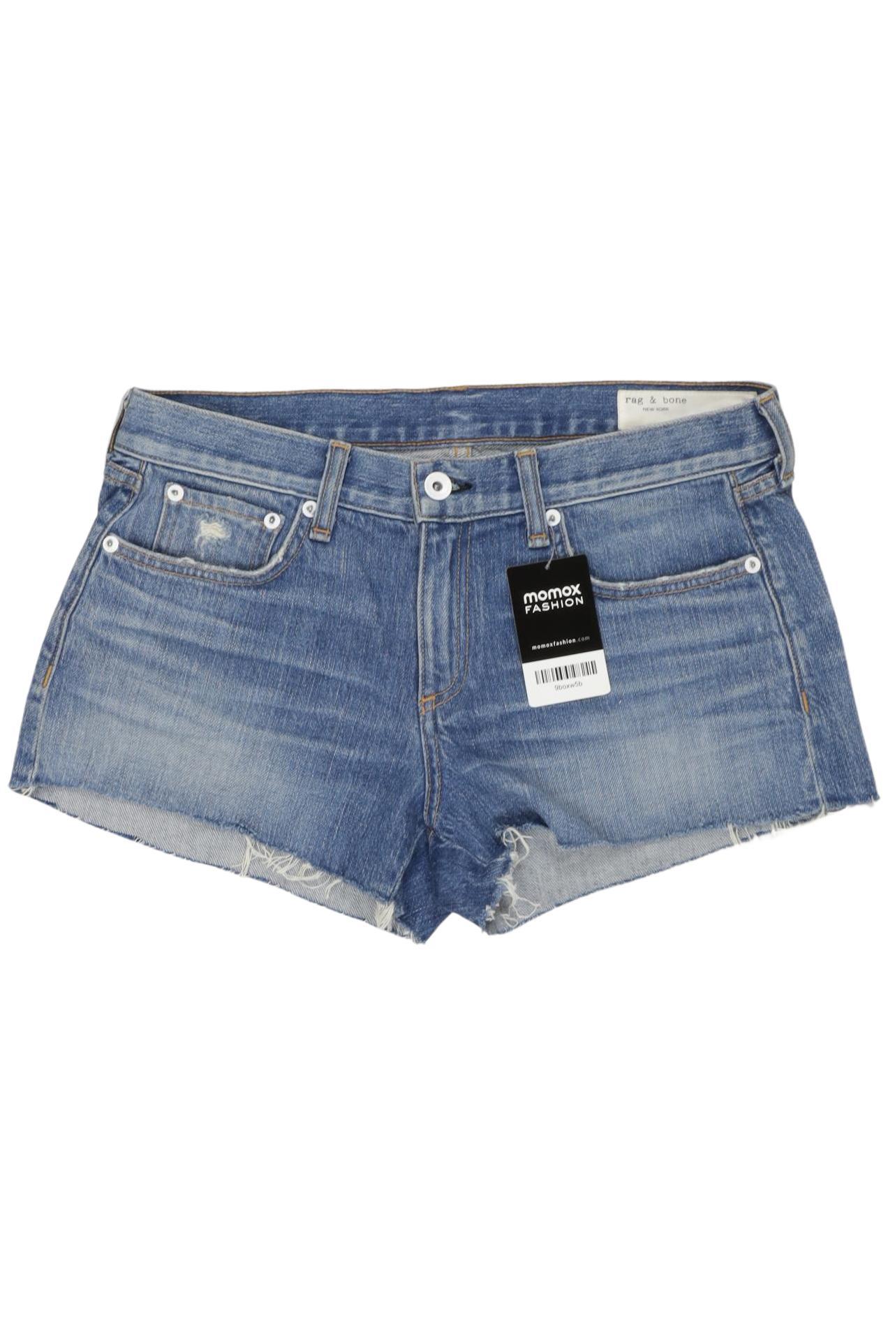 

rag & bone Damen Shorts, blau, Gr. 25
