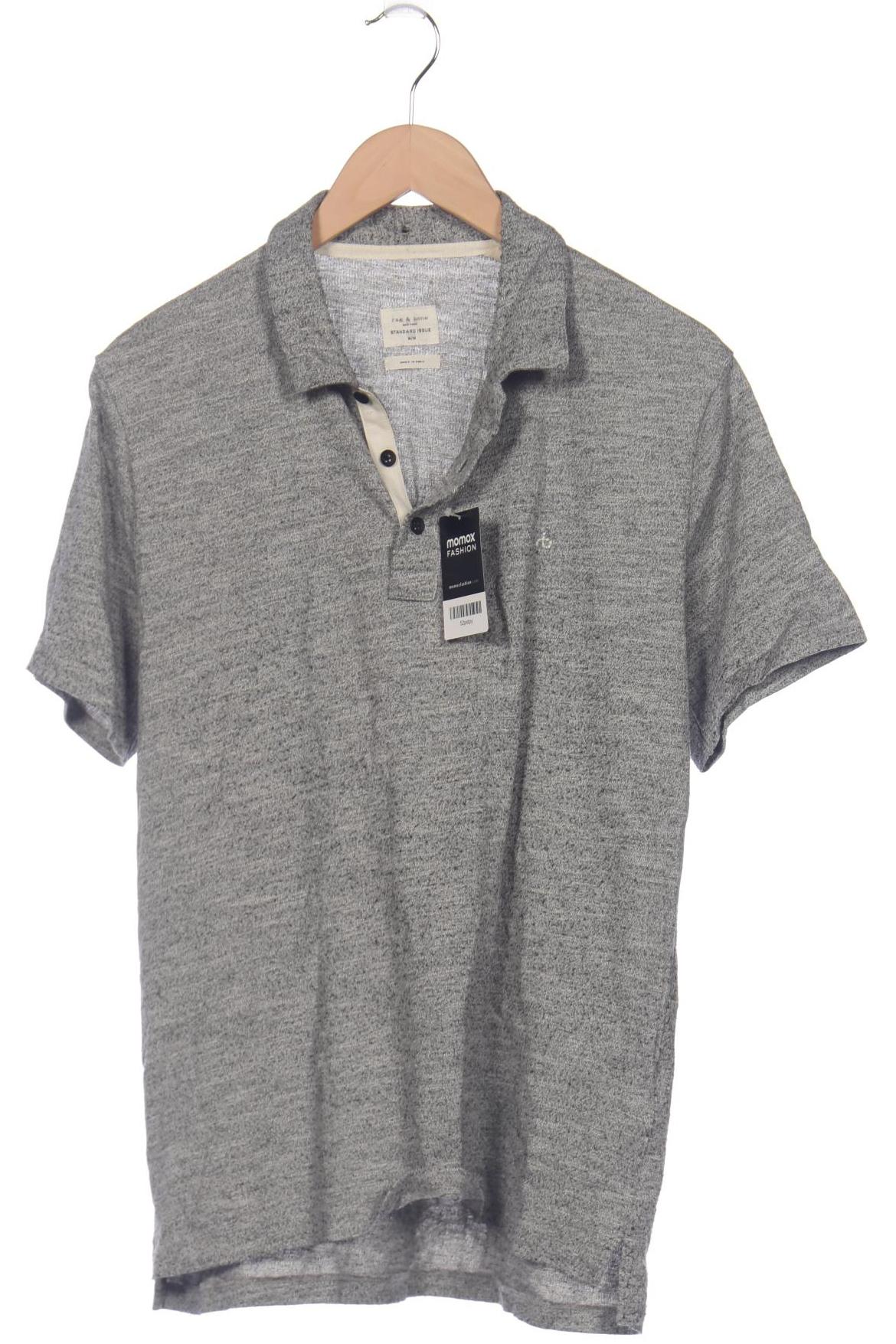 

rag & bone Herren Poloshirt, grau, Gr. 48