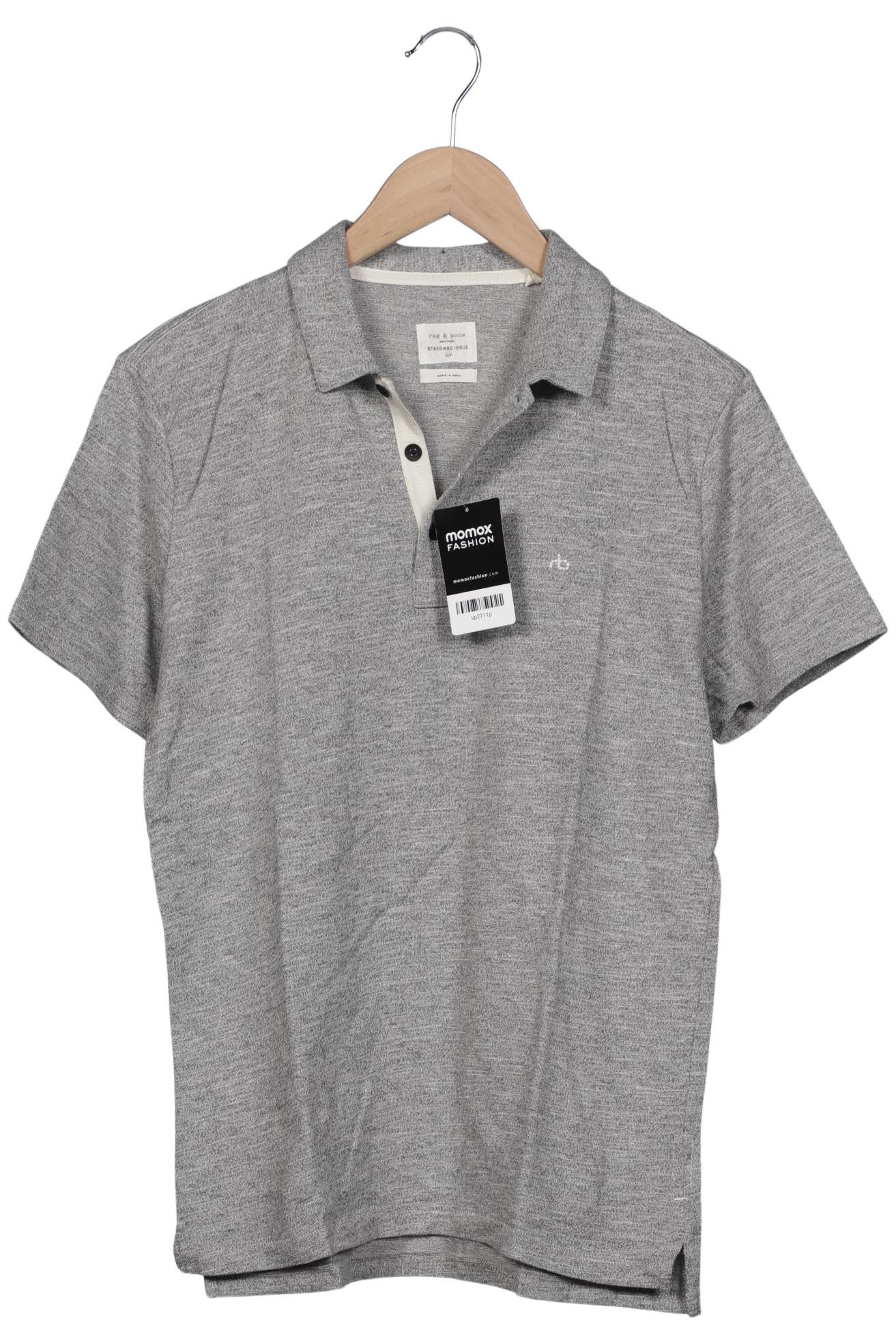 

rag & bone Herren Poloshirt, grau, Gr. 46