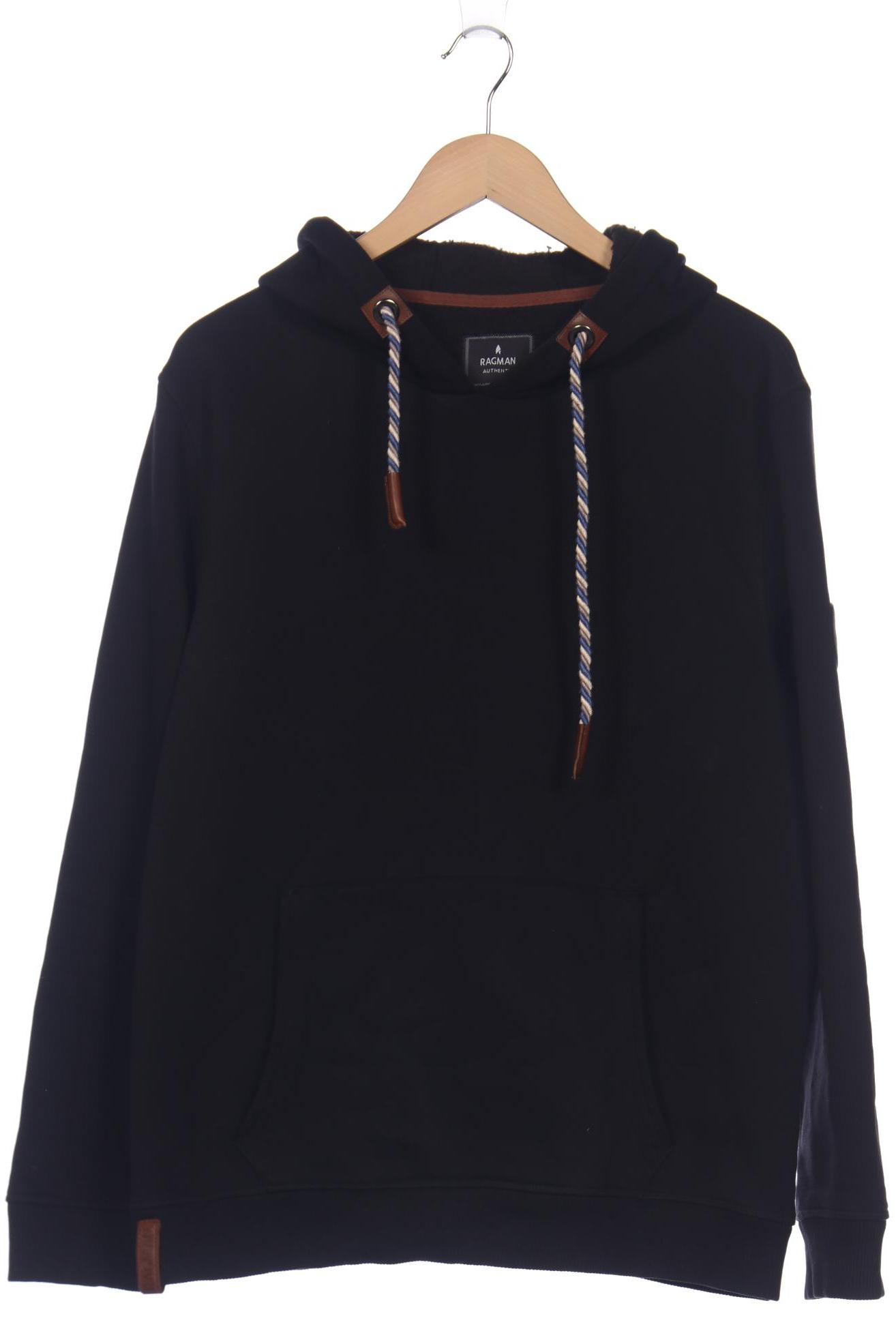 

ragman Herren Kapuzenpullover, schwarz, Gr. 54
