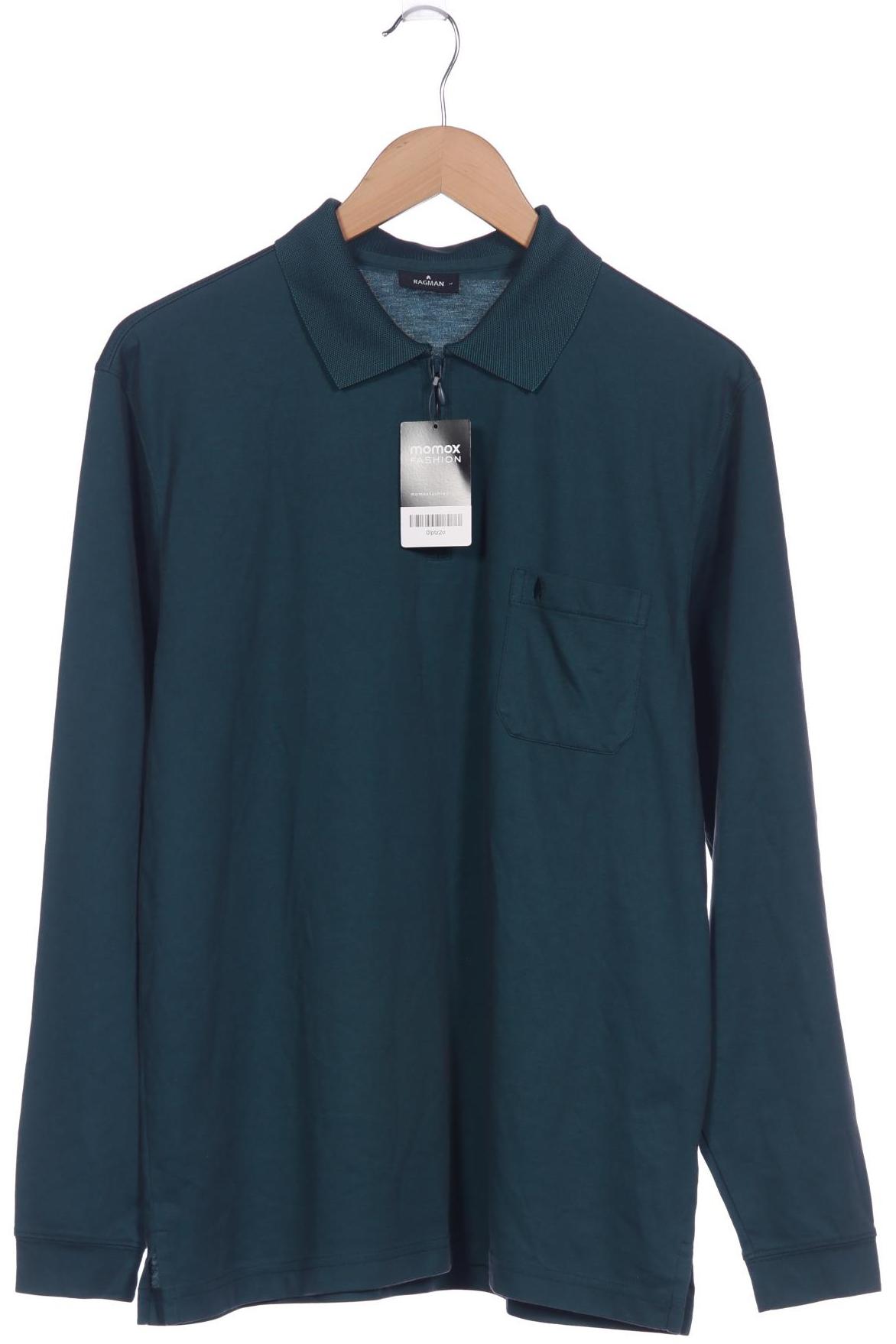 

ragman Herren Langarmshirt, grün, Gr. 52
